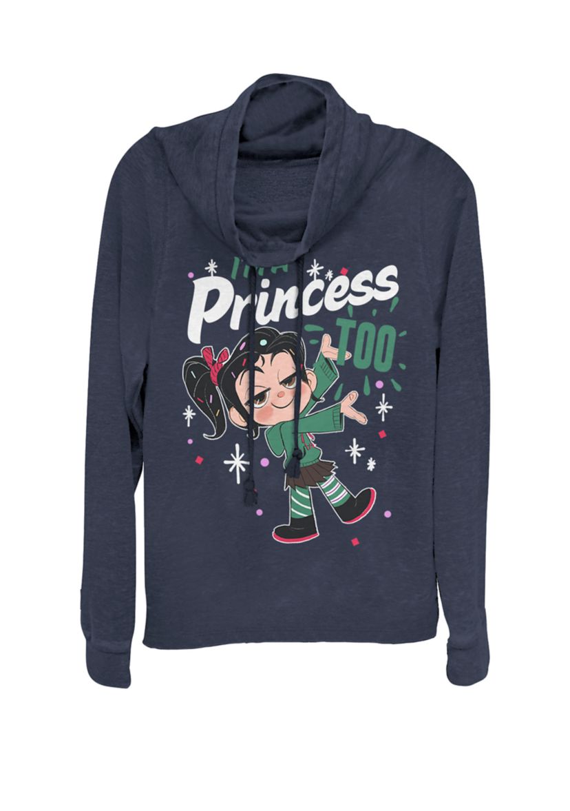 Wreck-It Ralph 2 Princess Logo Cowl Neck Pullover
