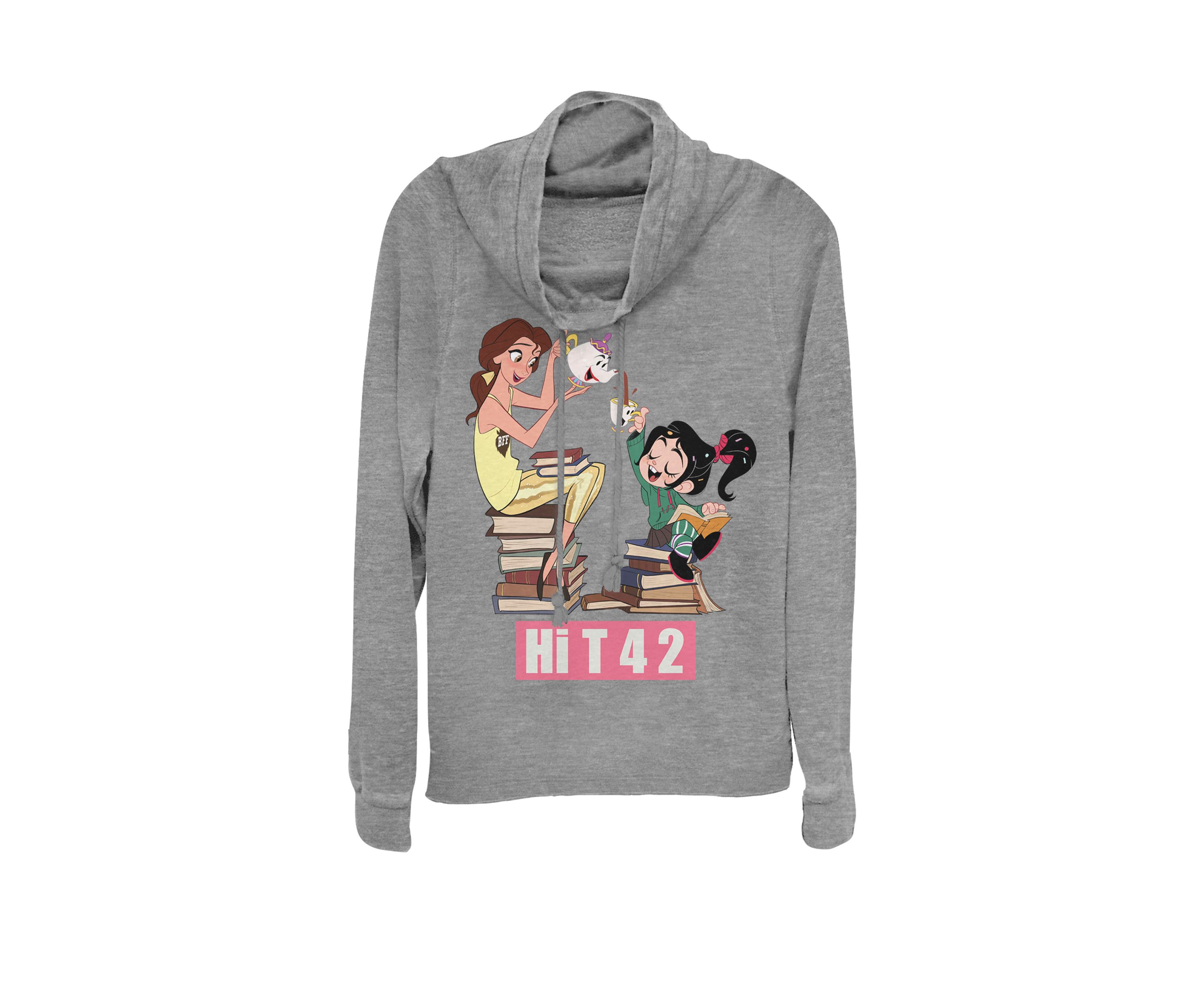 Wreck-It Ralph Vanellope & Bell Hi T Cowl Neck Graphic Pullover