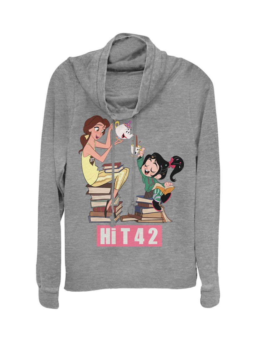 Wreck-It Ralph Vanellope & Bell Hi T Cowl Neck Graphic Pullover
