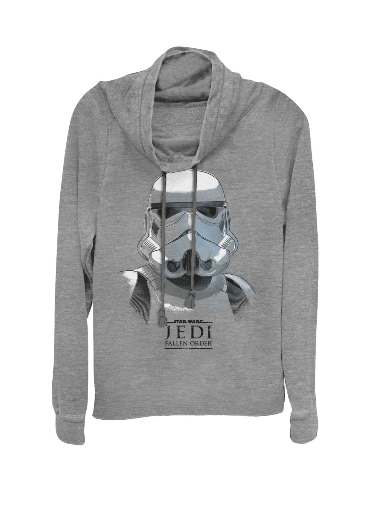 Jedi Fallen Order Stormtrooper Helmet Sketch Cowl Neck Graphic Pullover