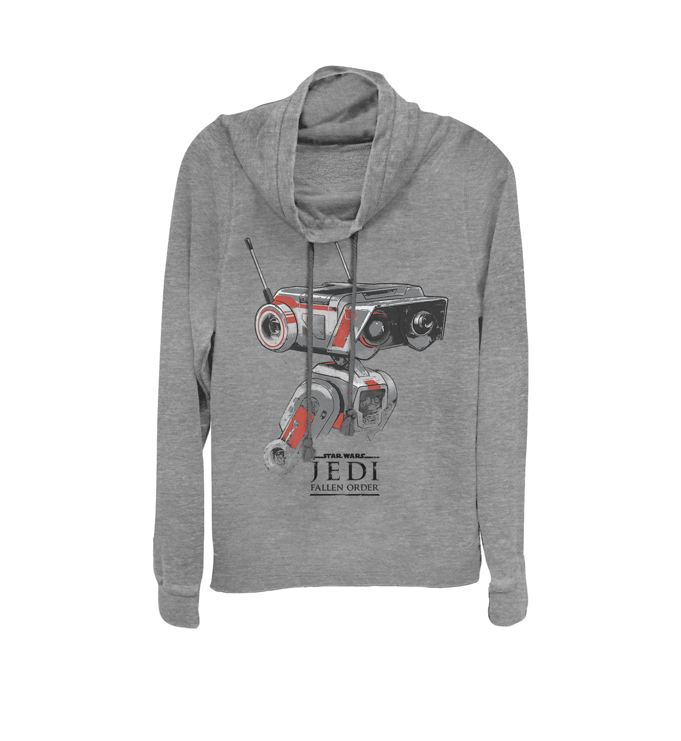 Jedi Fallen Order Droid Sketch Cowl Neck Graphic Pullover