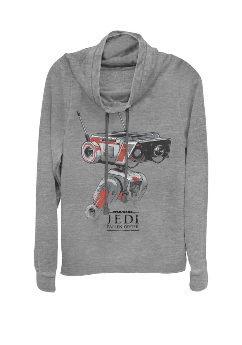 Jedi Fallen Order Droid Sketch Cowl Neck Graphic Pullover