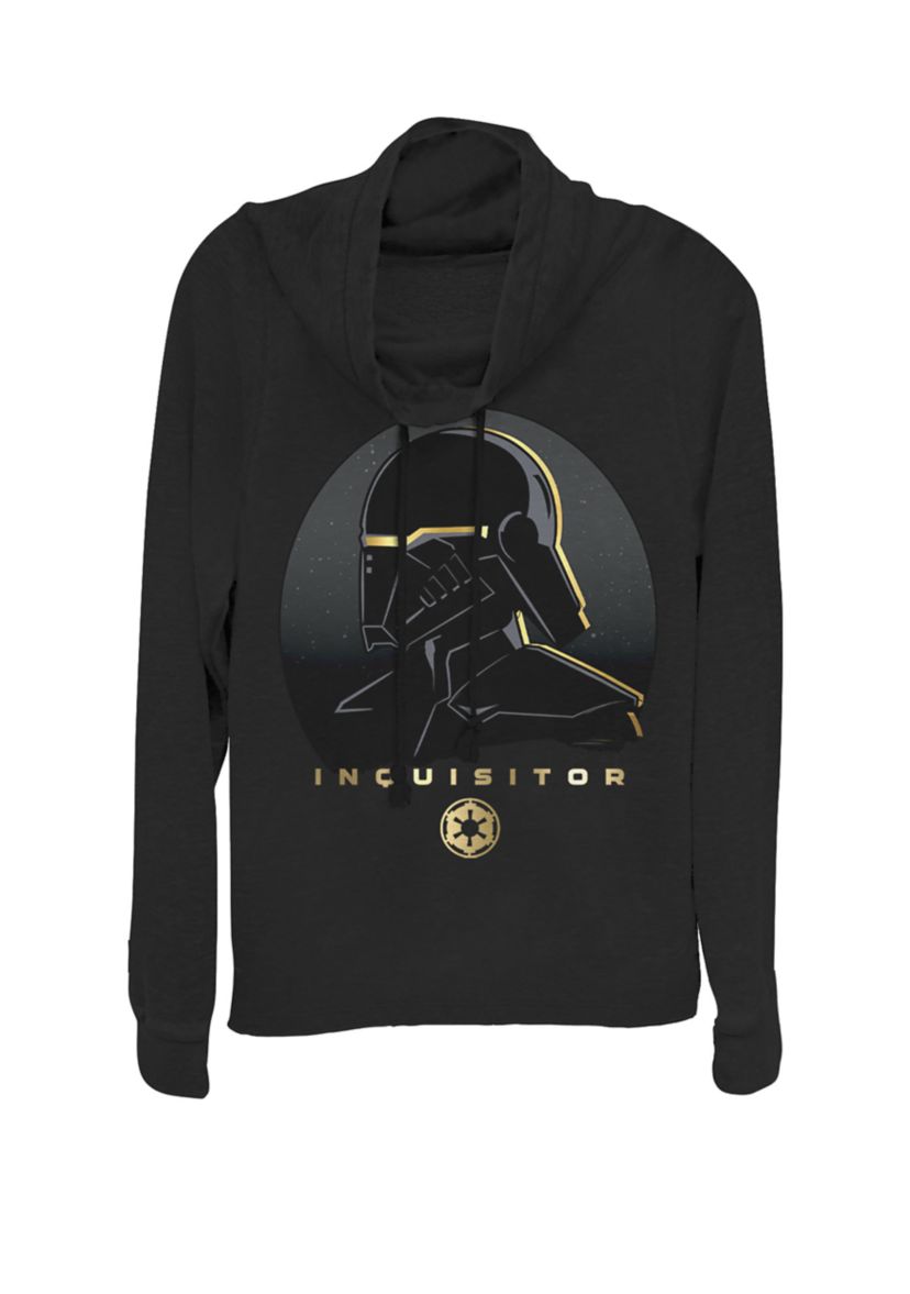 Jedi Fallen Order Golden Inquisitor Cowl Neck Graphic Pullover
