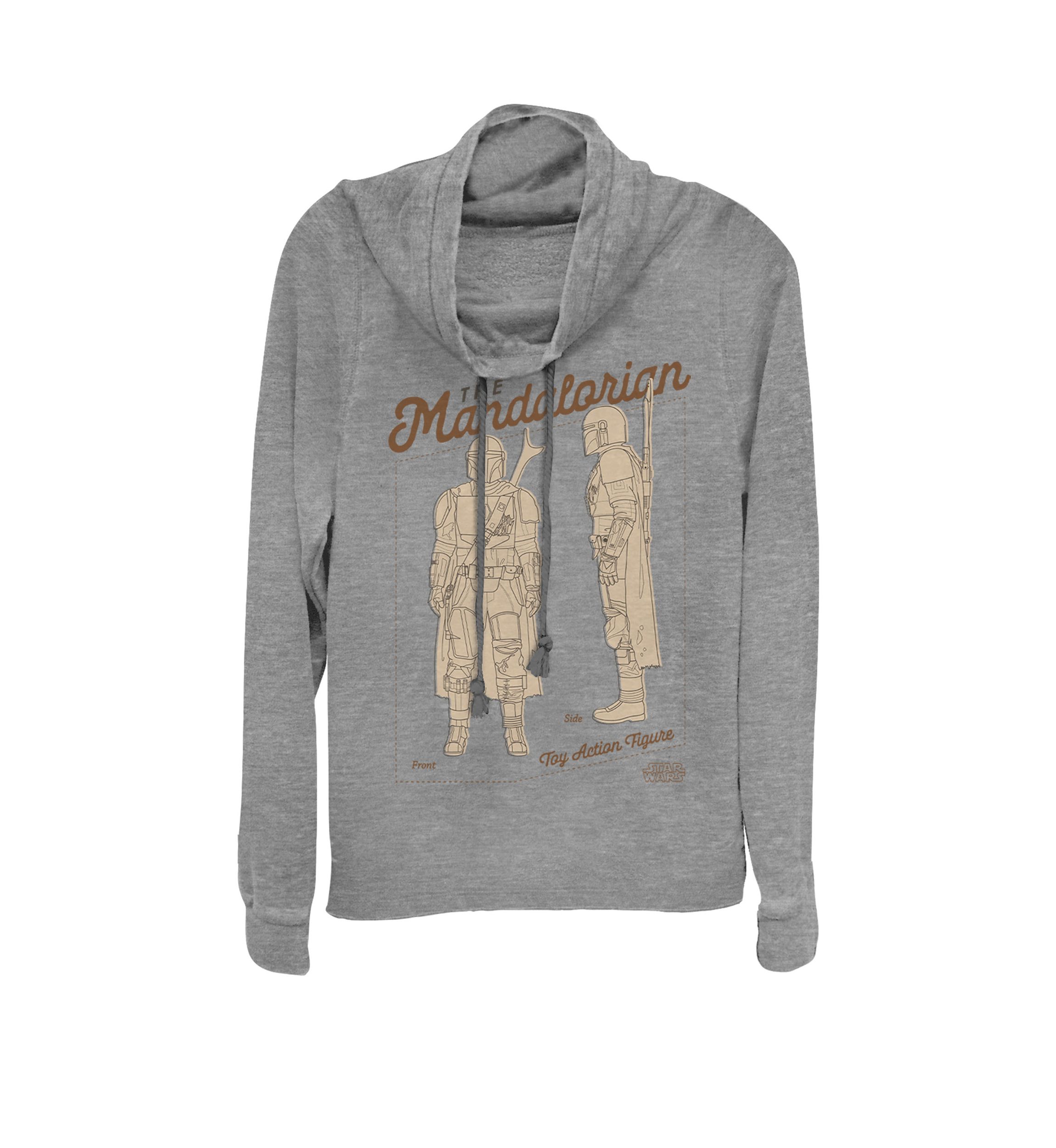 The Mandalorian Toy Action Figure Cowl Neck Graphic Pullover