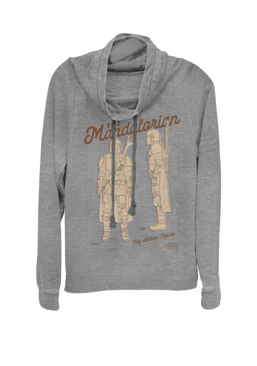 The Mandalorian Toy Action Figure Cowl Neck Graphic Pullover
