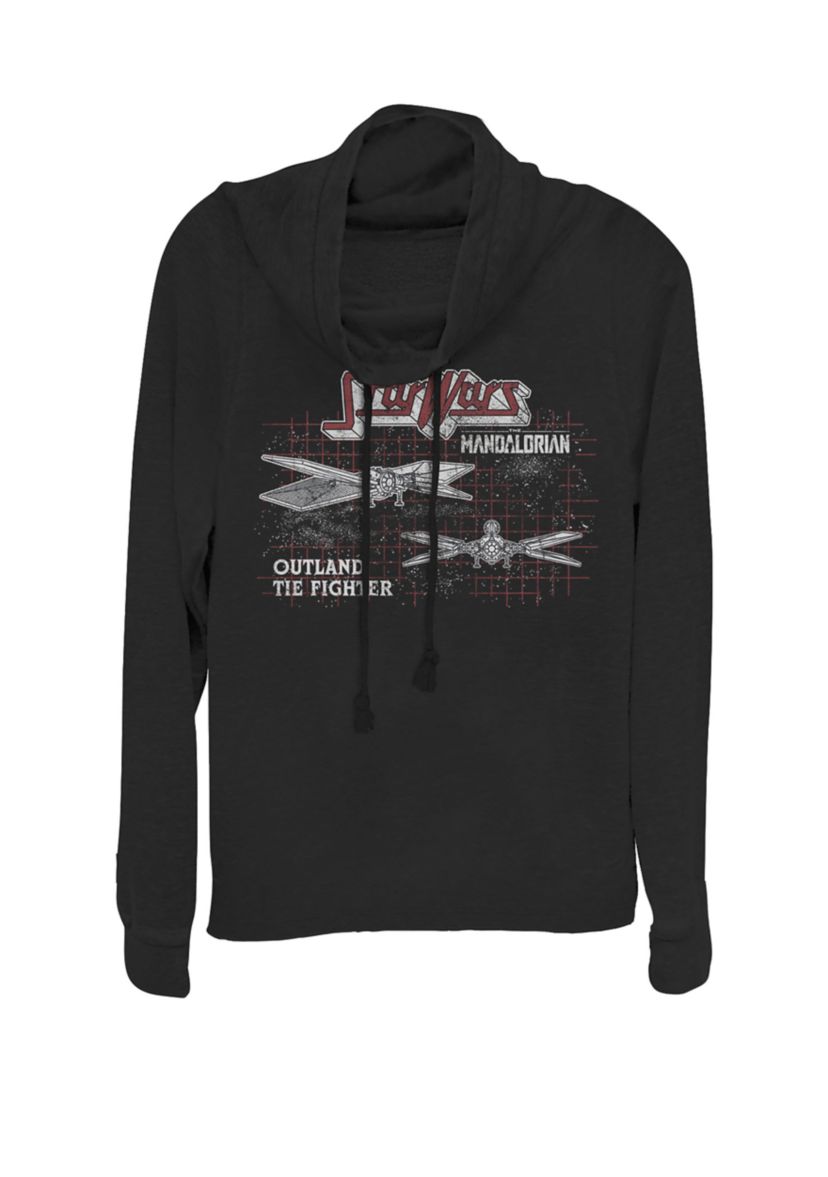 The Mandalorian Outland Tie Fighter Cowl Neck Graphic Pullover