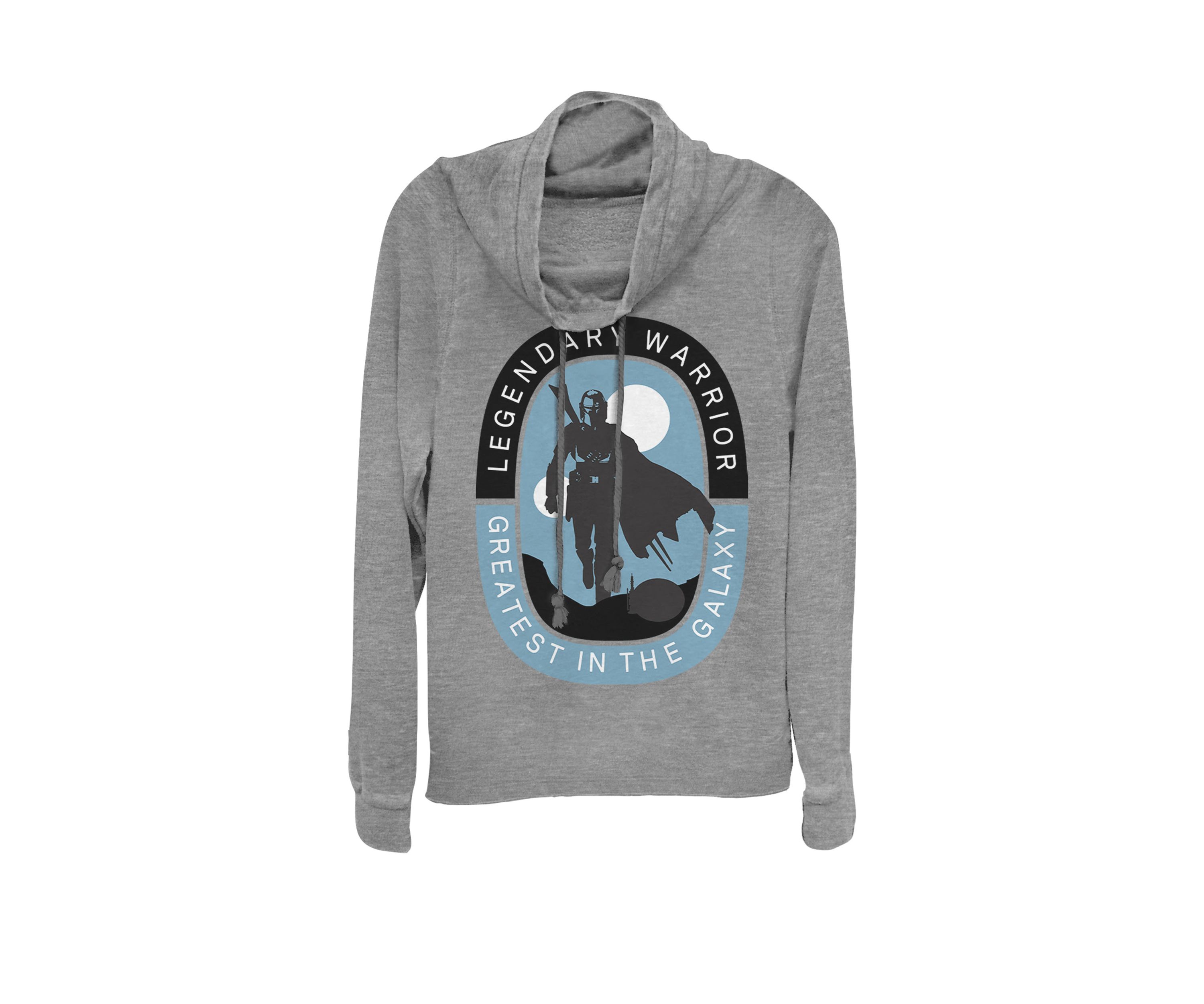 The Mandalorian Boba Fett Greatest In The Galaxay Legendary Warrior Cowl Neck Graphic Pullover