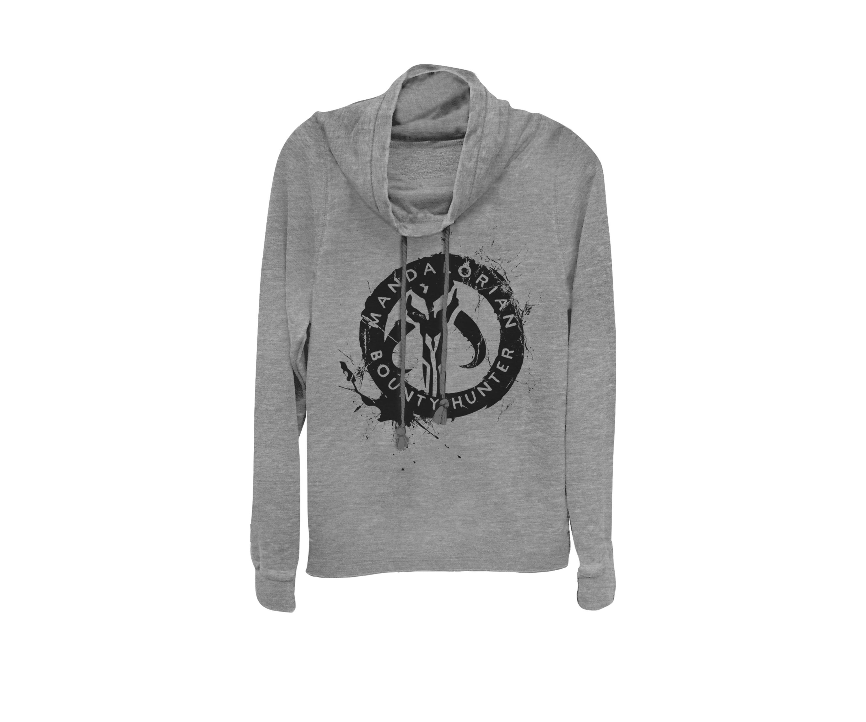 The Mandalorian Bounty Hunter Logo Graphic Cowl Neck Pullover