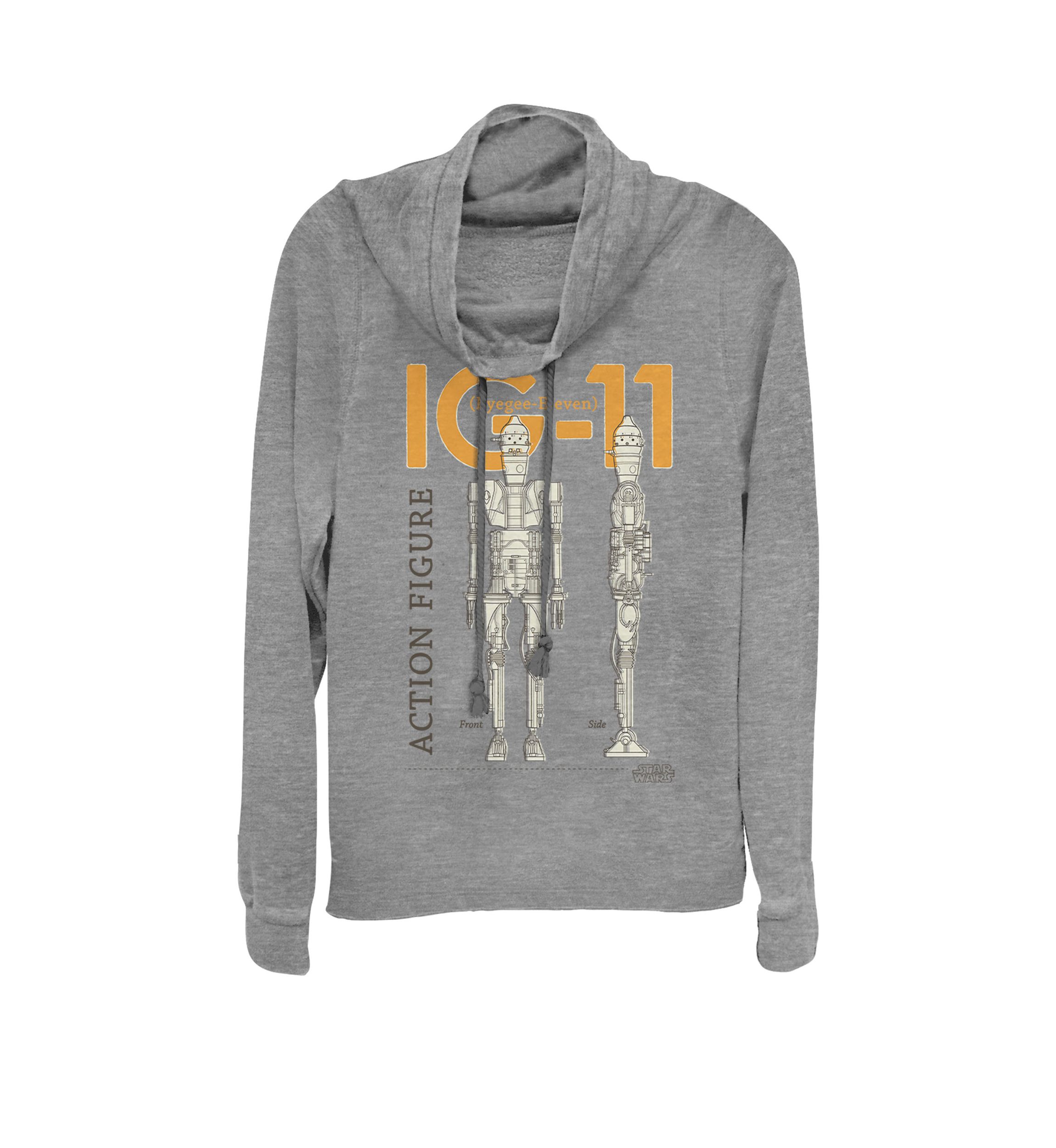 The Mandalorian IG-11 Action Figure Cowl Neck Graphic Pullover