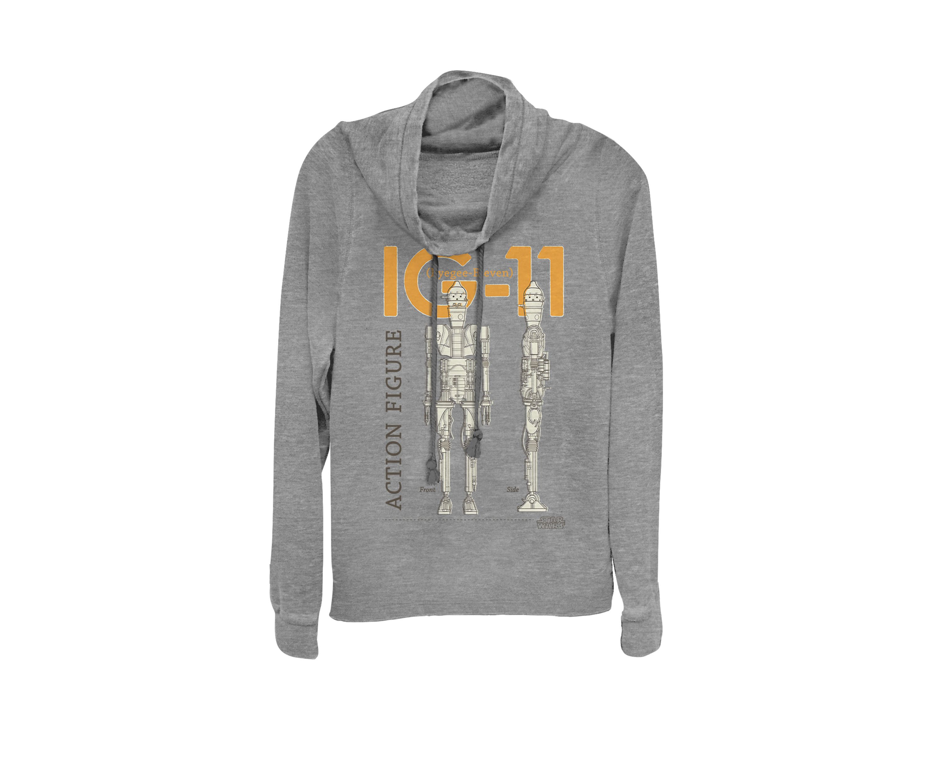 The Mandalorian IG-11 Action Figure Cowl Neck Graphic Pullover