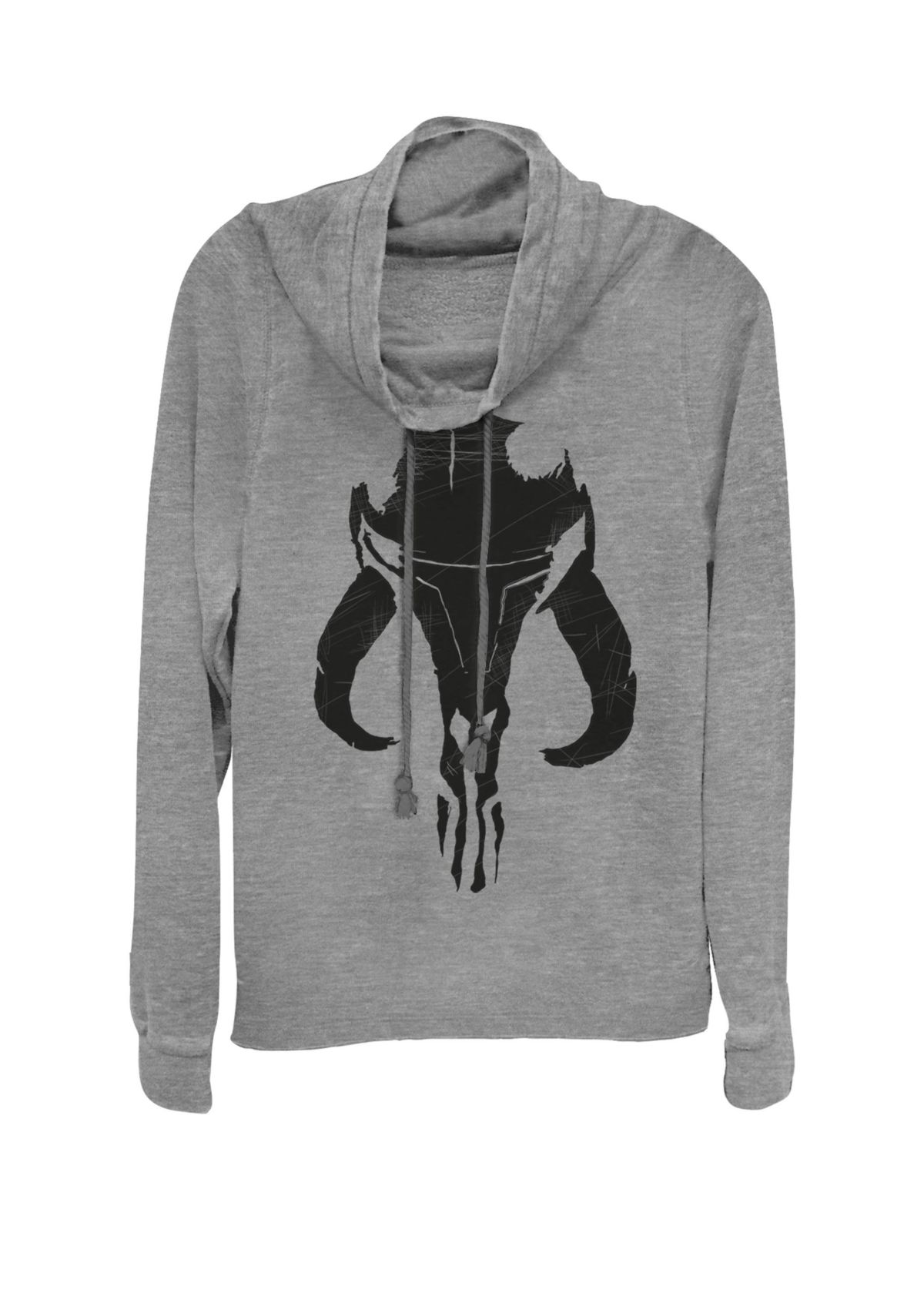 The Mandalorian Bounty Hunter Logo Graphic Cowl Neck Pullover