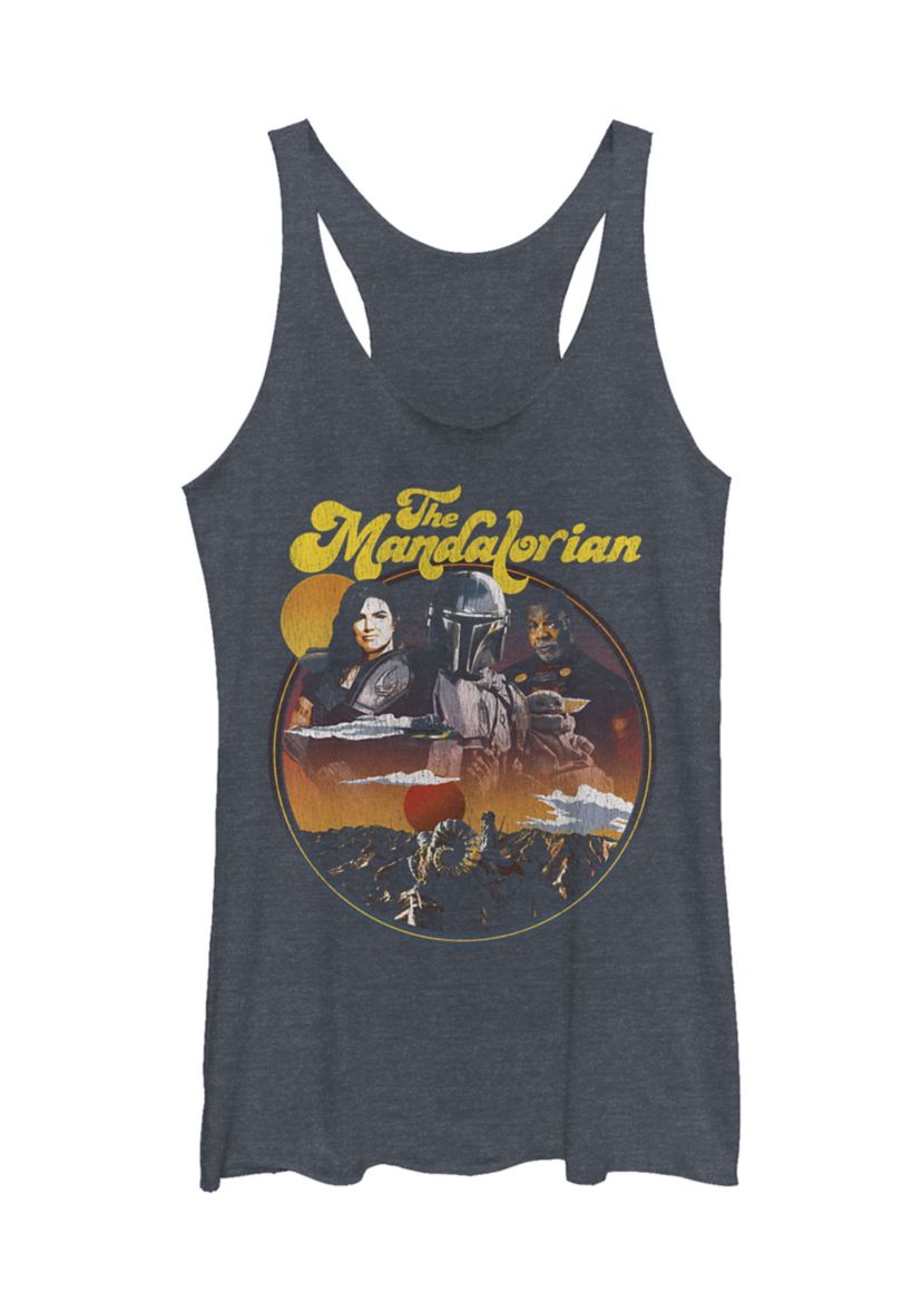 Juniors Razor Crew Graphic Tank Top
