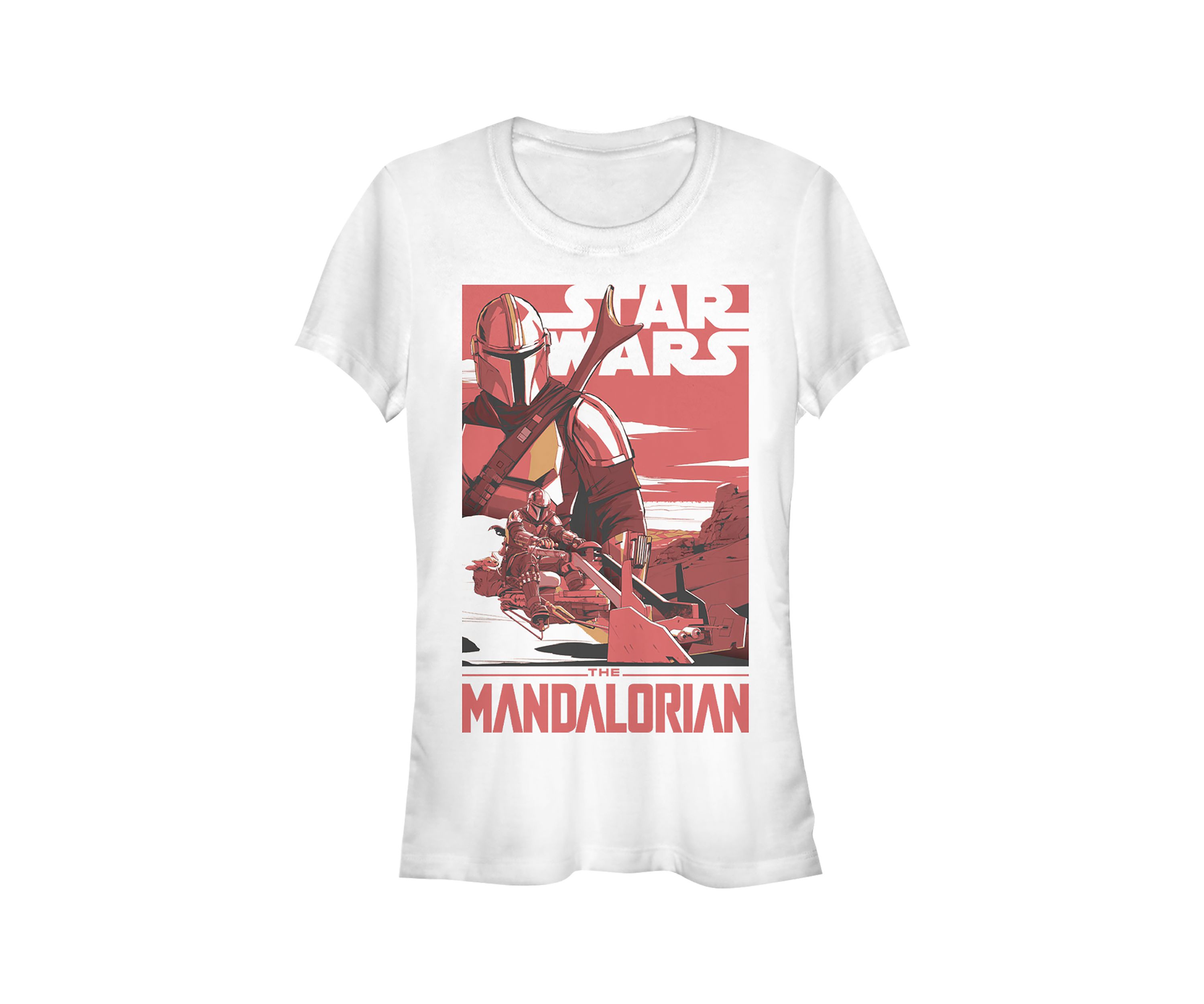 Juniors  Mad Mando Poster Graphic T-Shirt