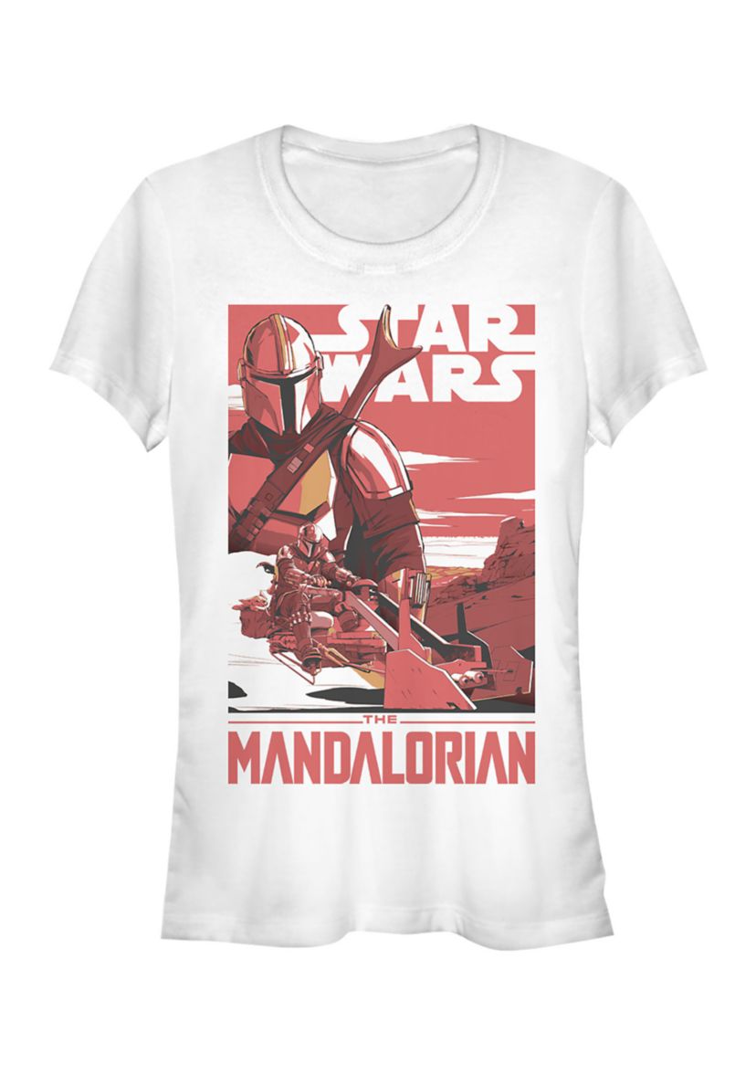 Juniors  Mad Mando Poster Graphic T-Shirt