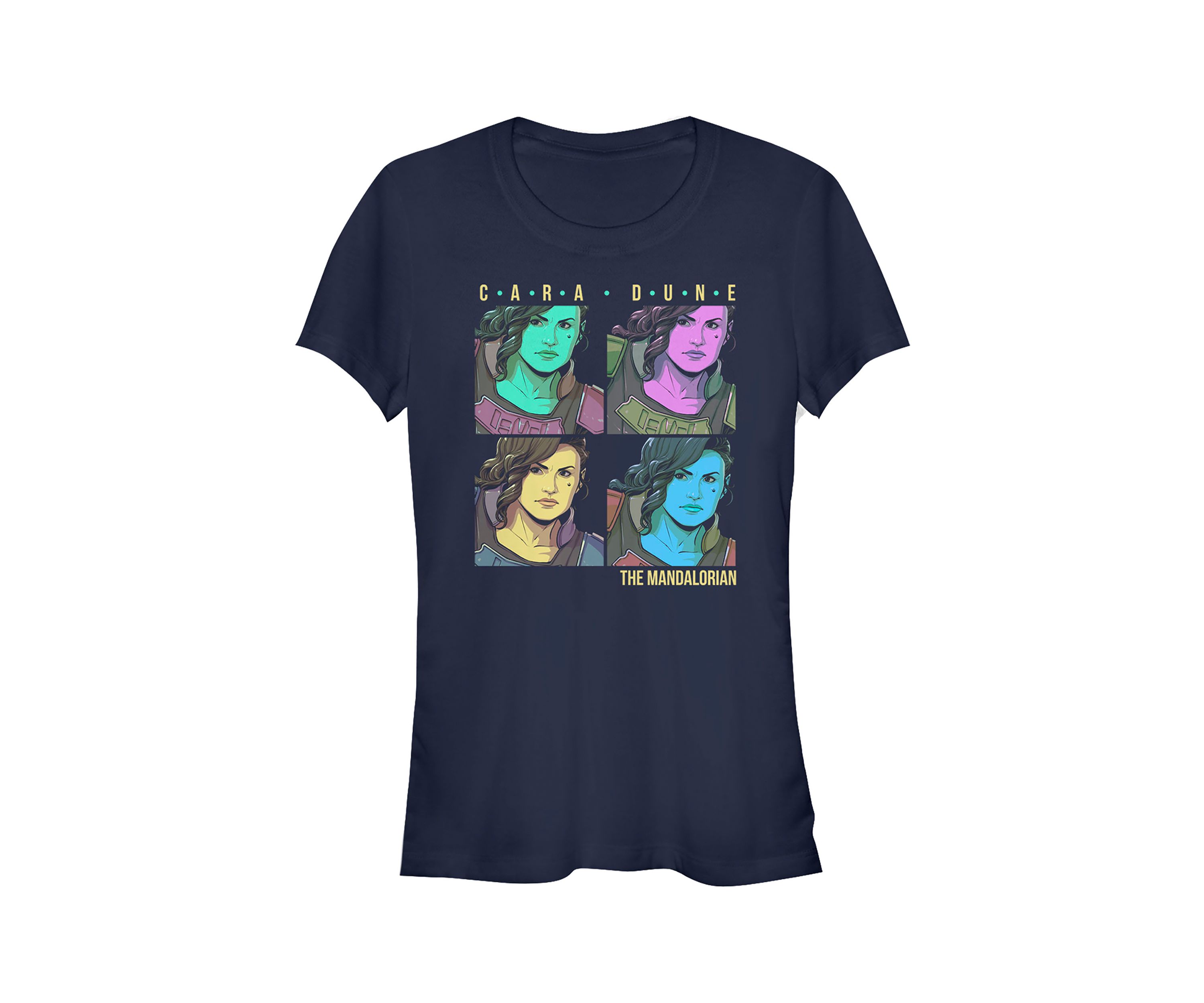 Juniors Cara Dune Box Graphic T-Shirt