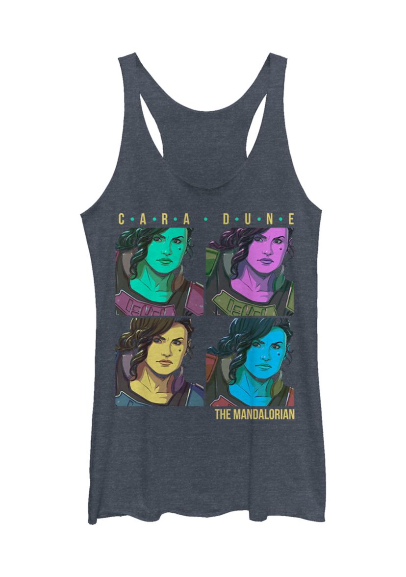 Juniors  Cara Dune Box Up Graphic Tank
