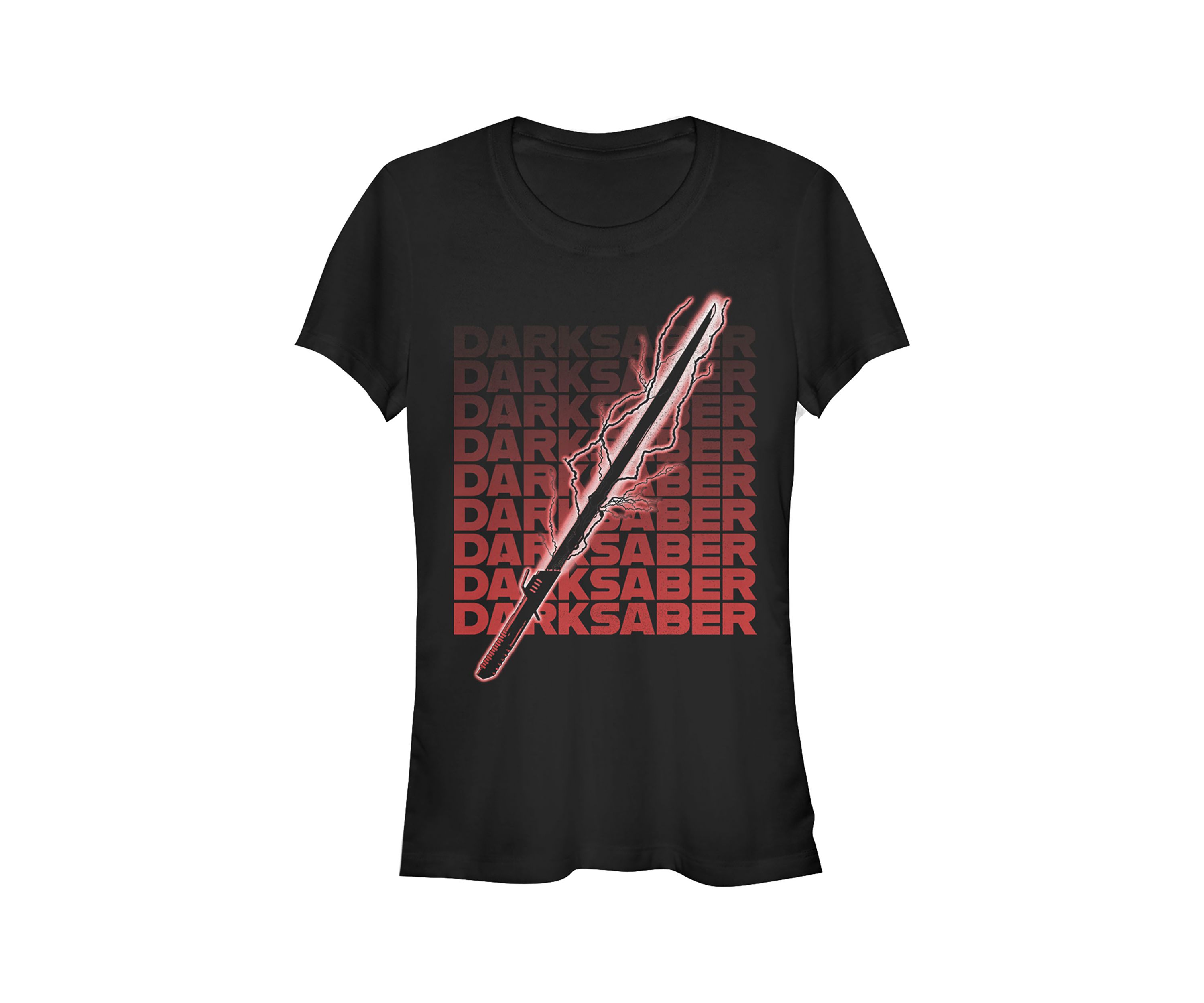 Juniors  Darksaber Text Graphic T-Shirt