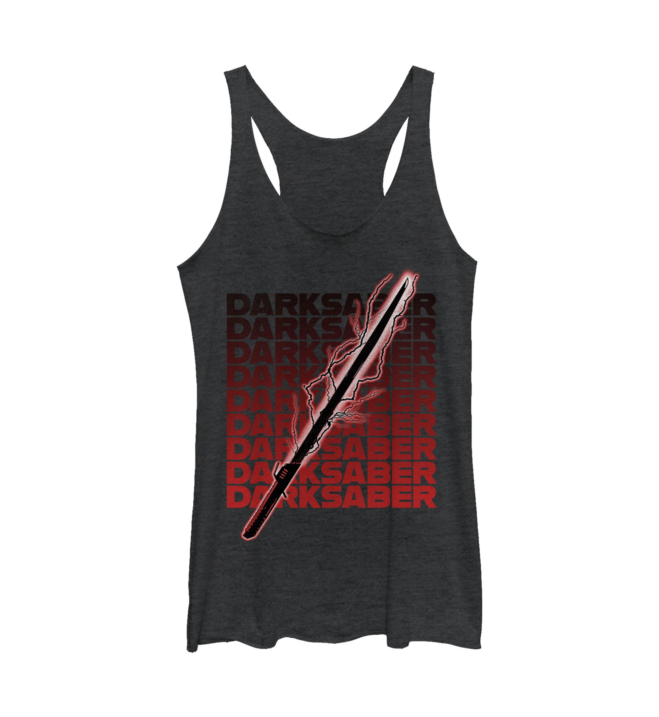 Juniors Darksaber Text Graphic Tank