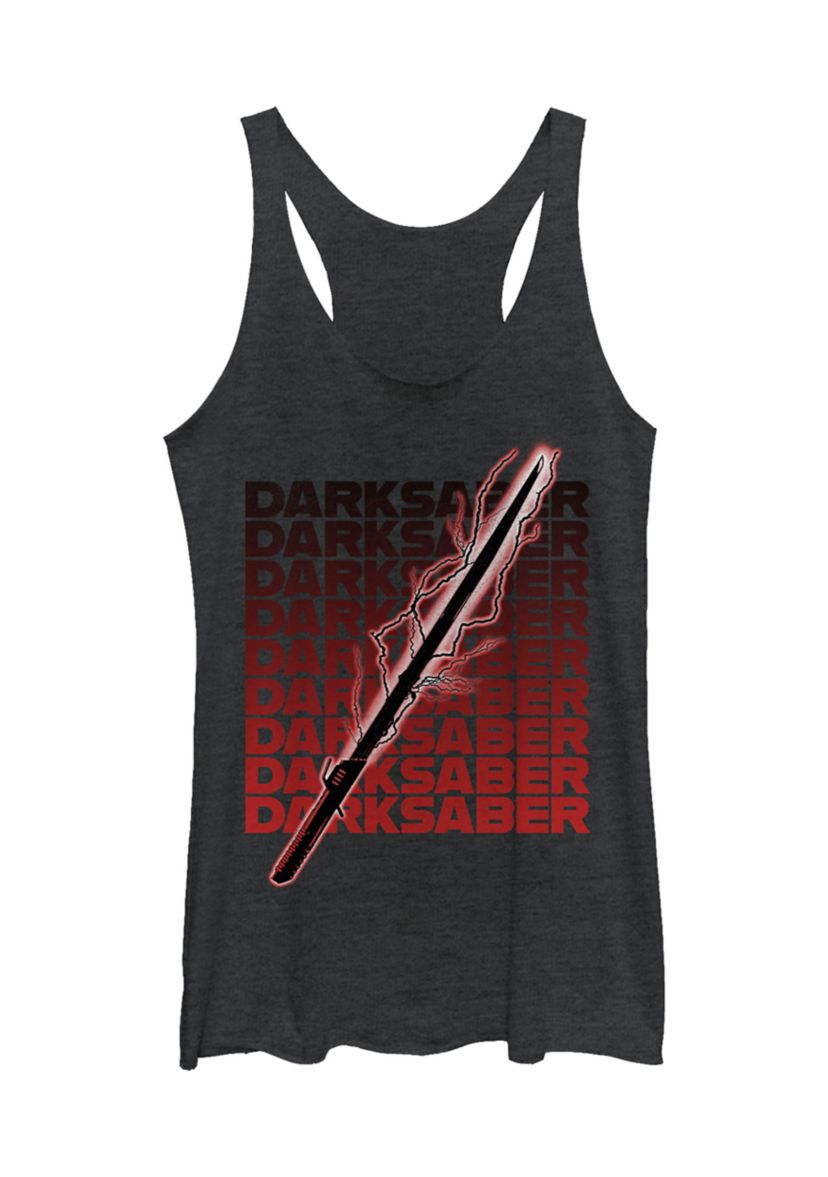 Juniors Darksaber Text Graphic Tank