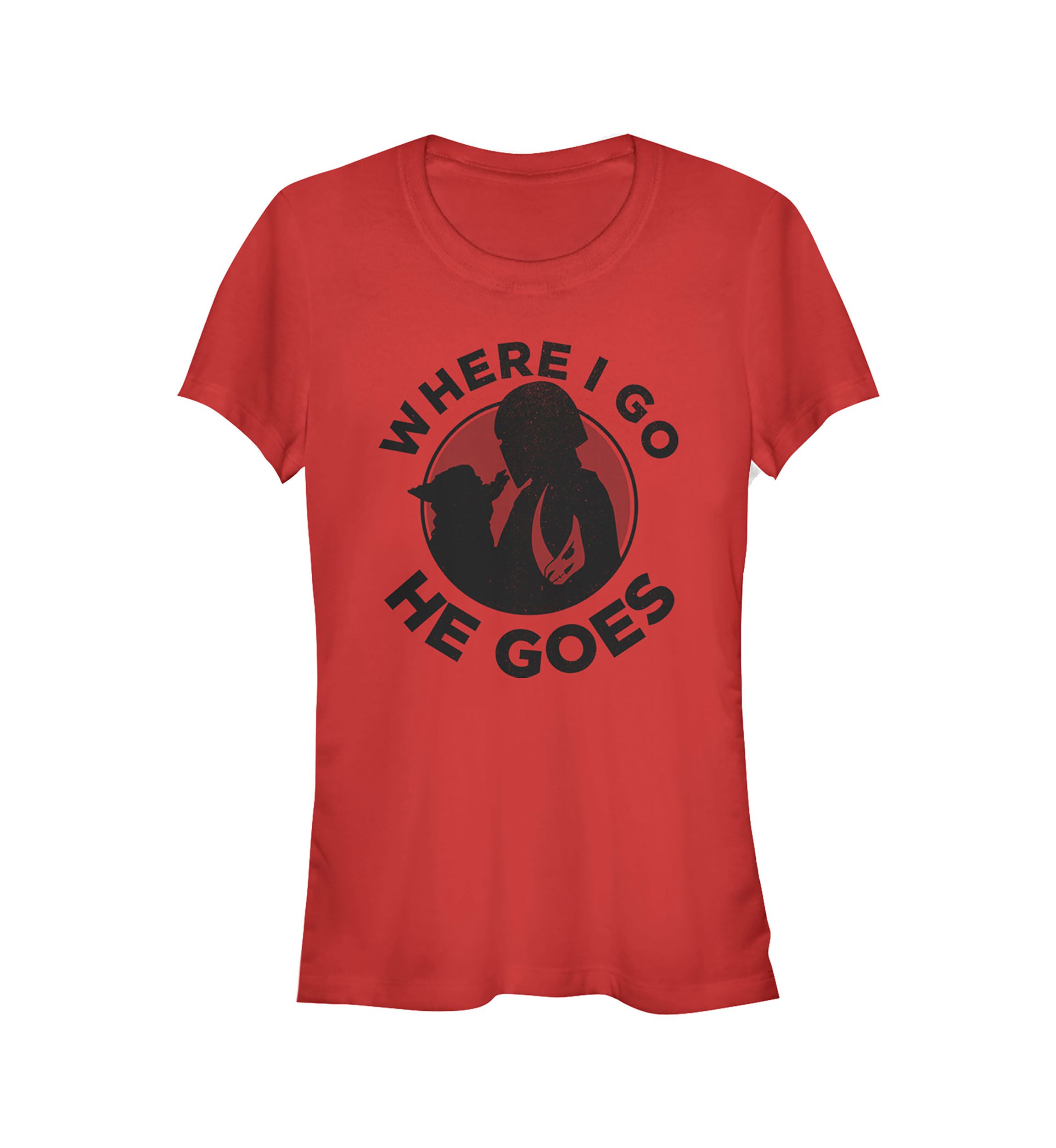 Juniors Where I Go He Goes Graphic T-Shirt