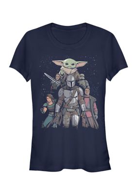 Star Wars The Mandalorian Juniors' Mandalorian Movie Poster Graphic T-Shirt -  1804355STMD075360001004