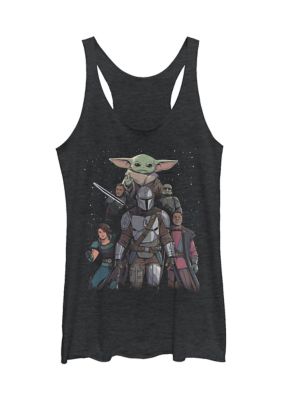 Star Wars The Mandalorian Juniors' Mandalorian Movie Poster Graphic Tank Top -  1804355STMD075360077010