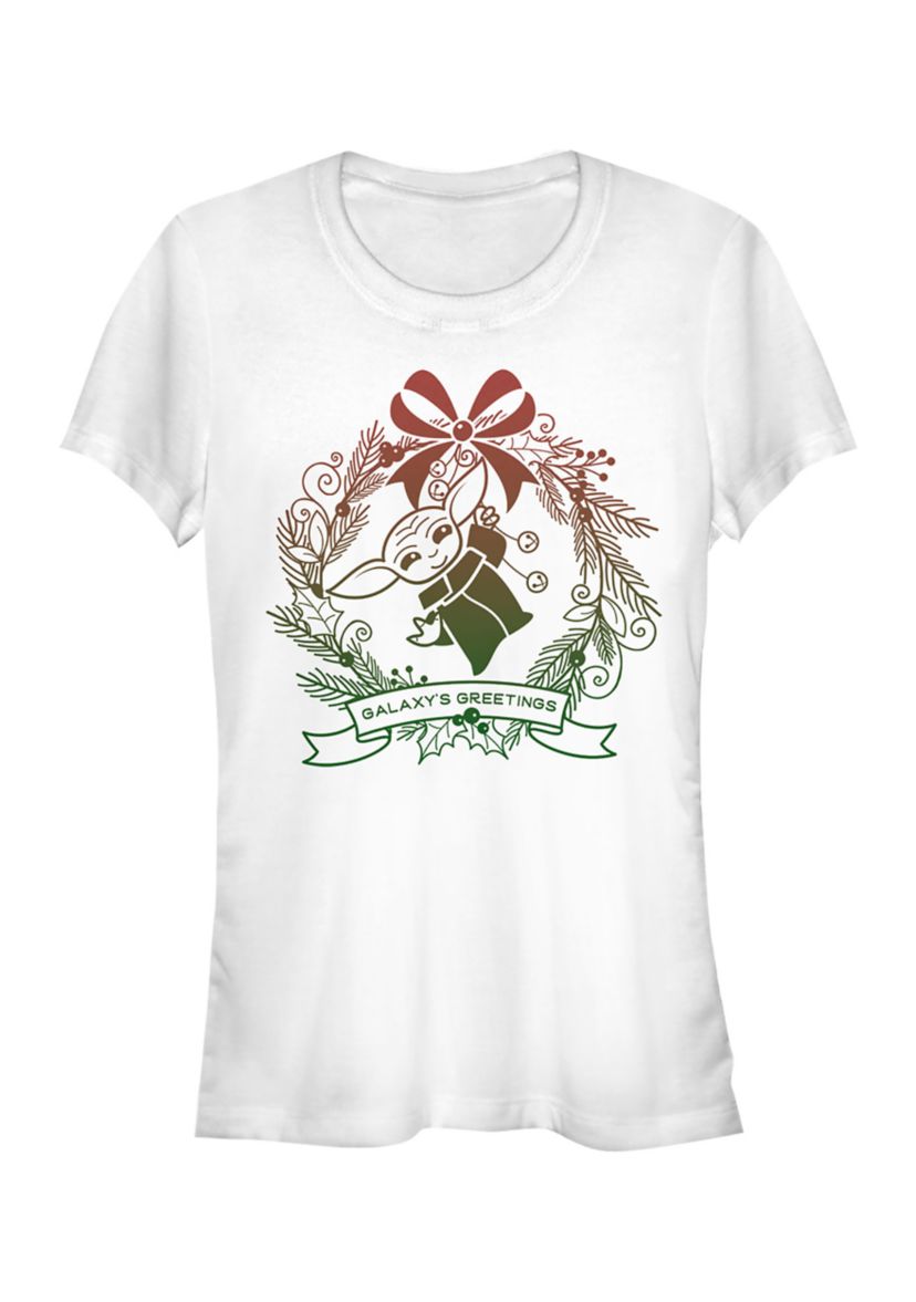 Juniors Galaxys Greetings T-Shirt