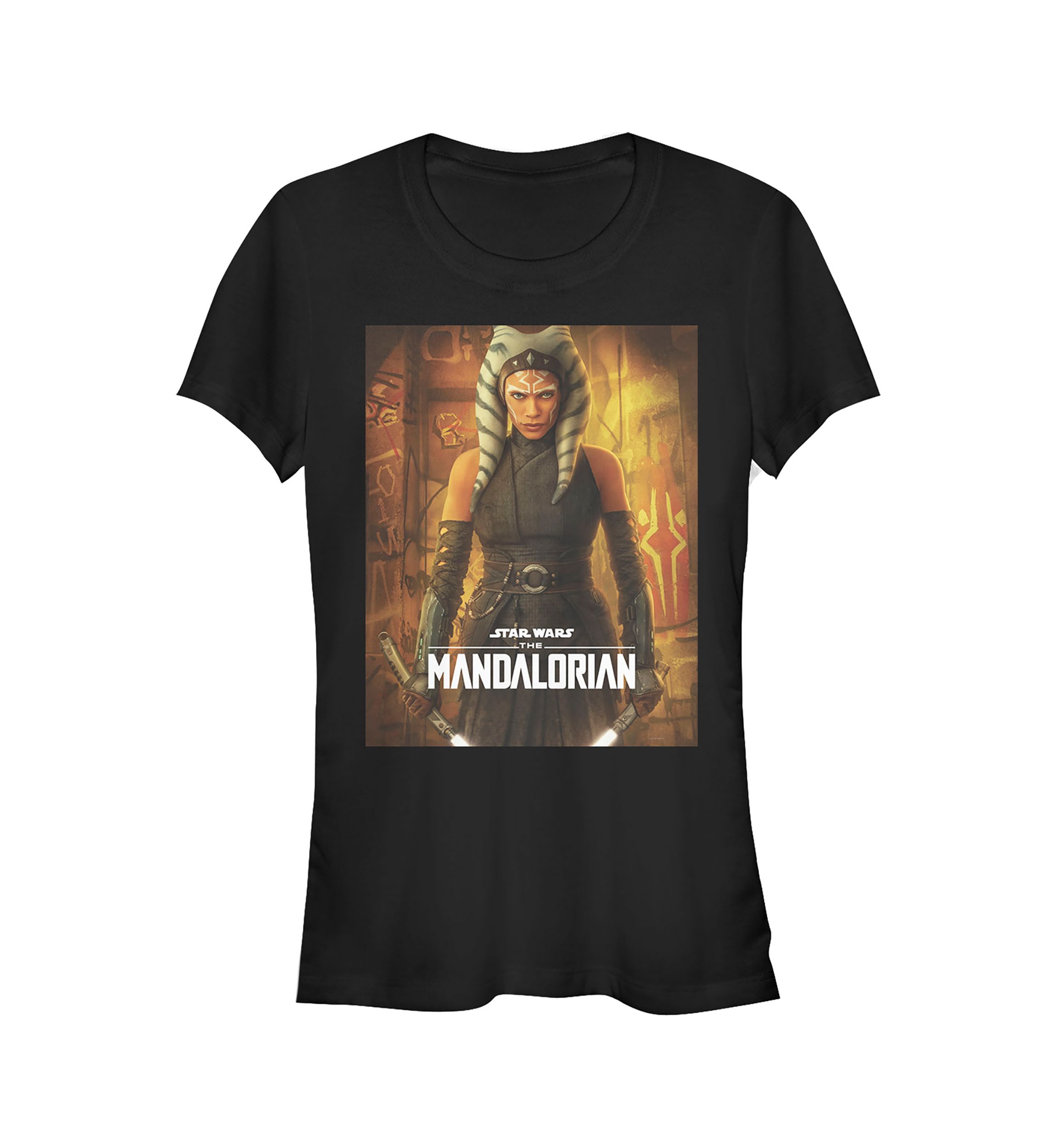 Juniors Ahsoka Poster Graphic T-Shirt