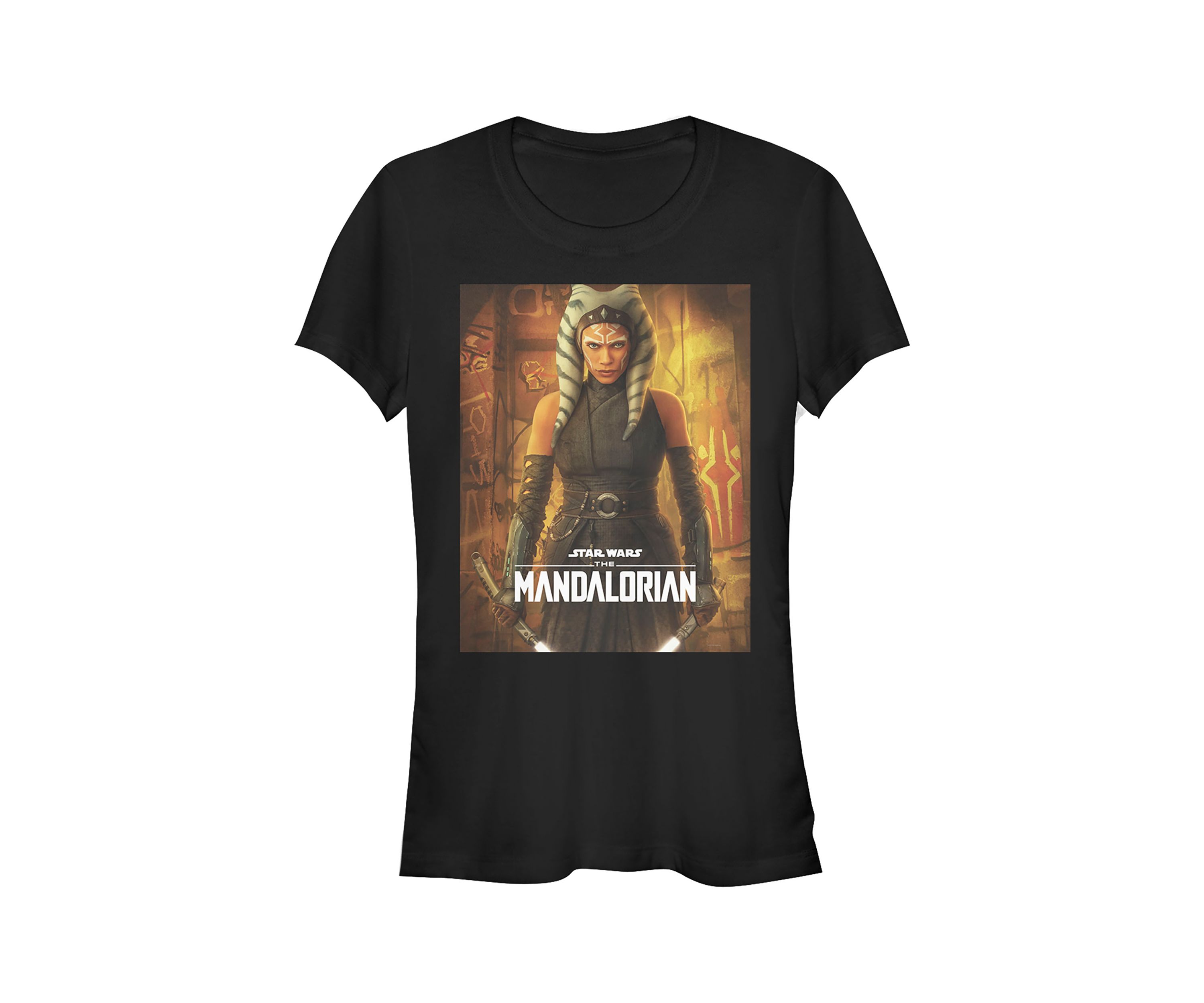 Juniors Ahsoka Poster Graphic T-Shirt