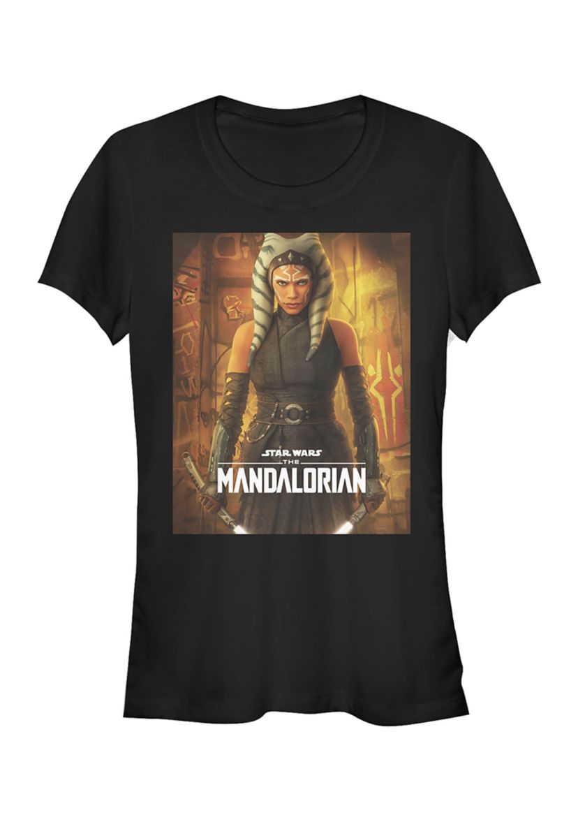 Juniors Ahsoka Poster Graphic T-Shirt