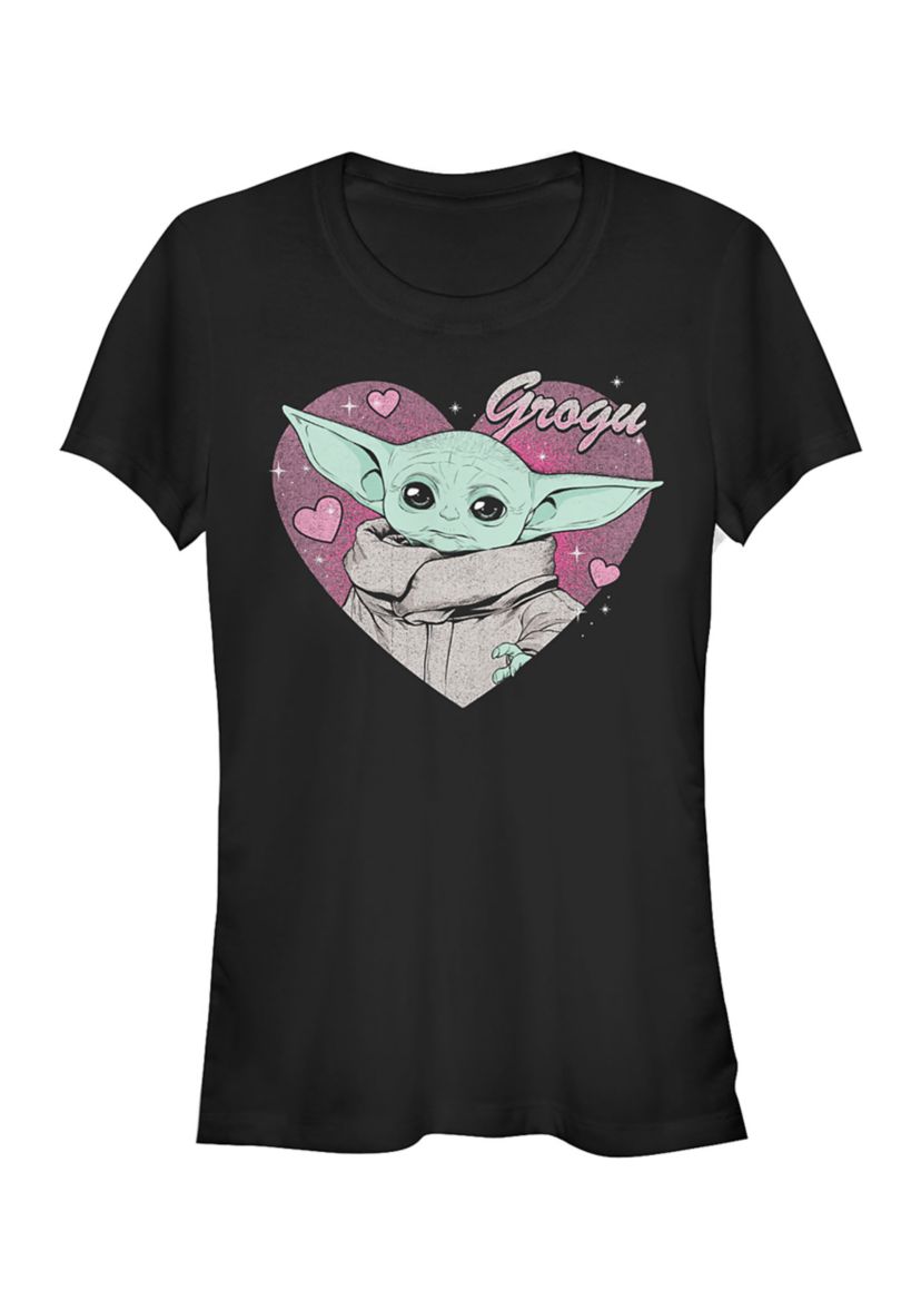 Juniors  Grogu Valentine T-Shirt