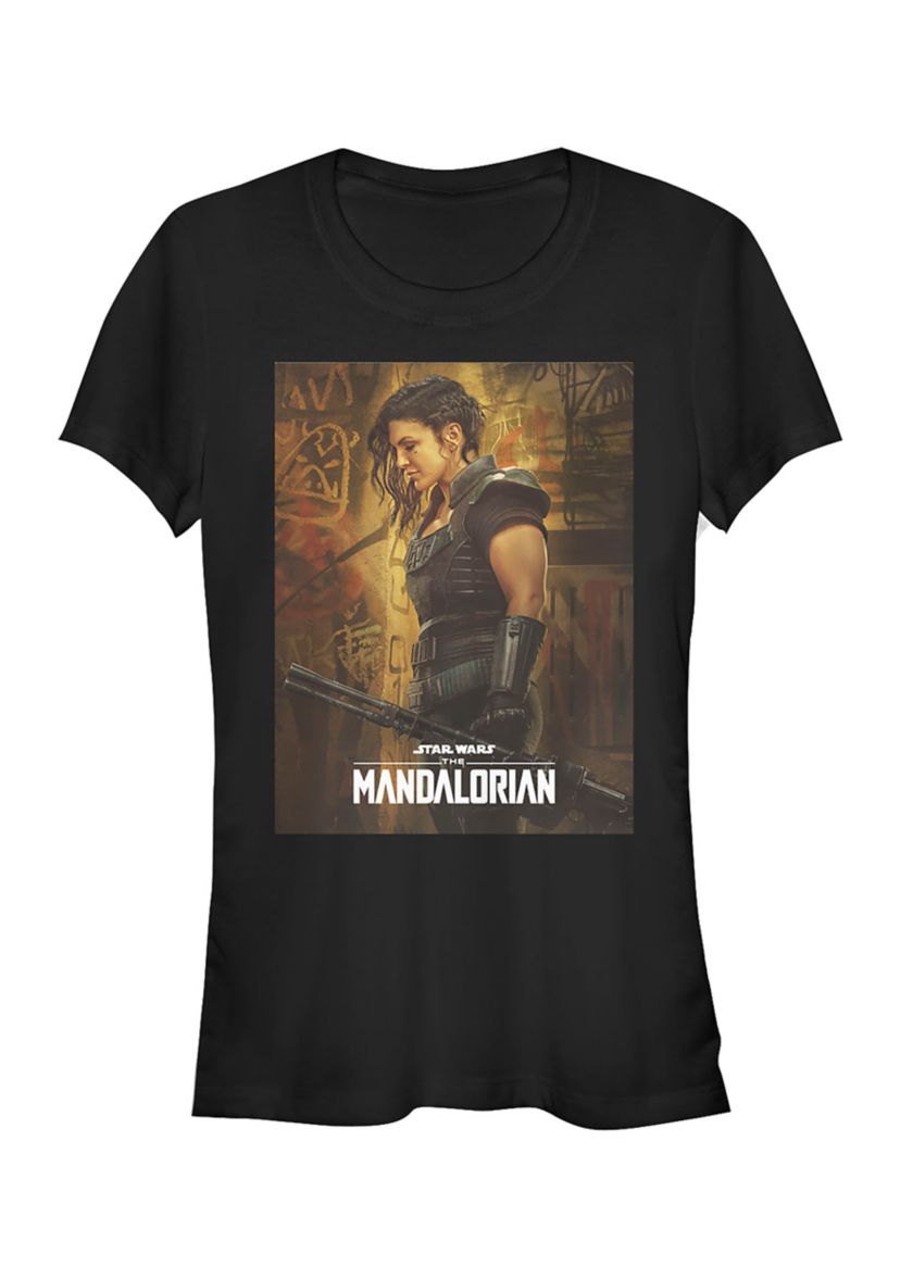 Juniors Cara Dune Poster Graphic T-Shirt