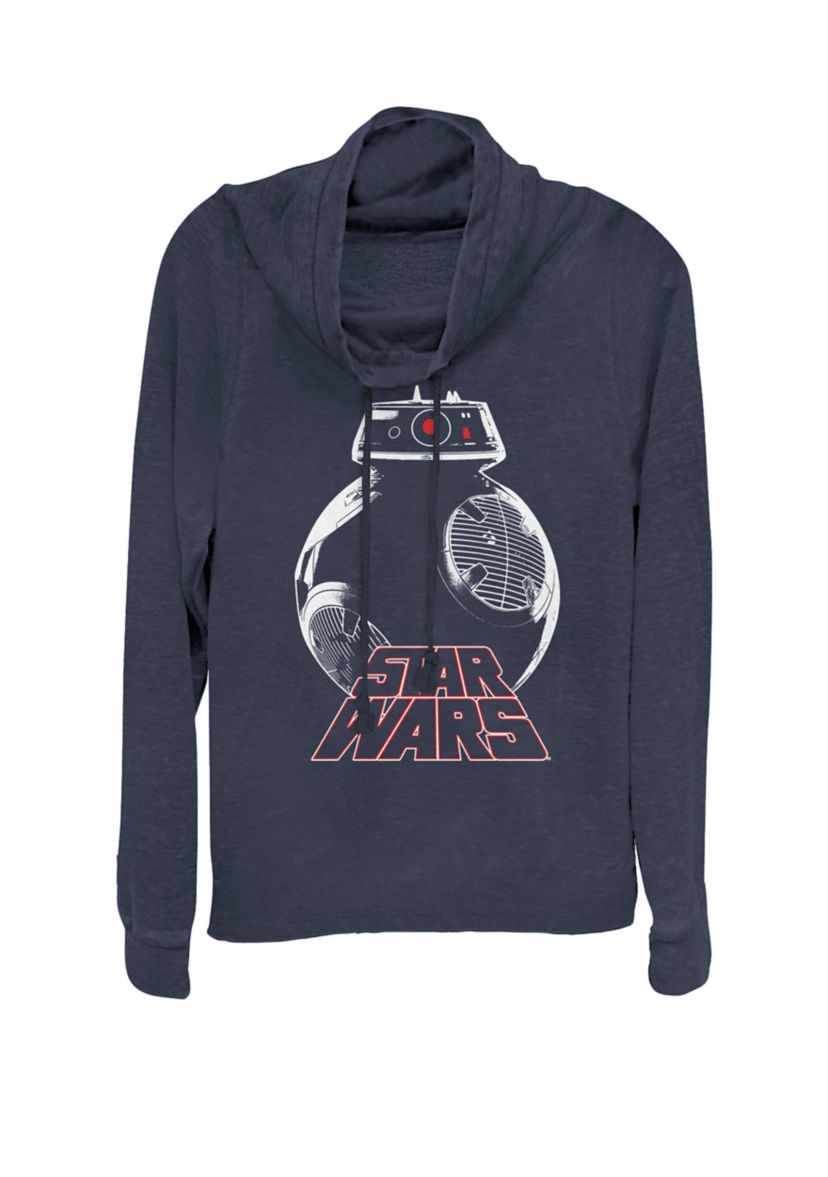 Last Jedi BB-9E Droid Unknown Cowl Neck Graphic Pullover