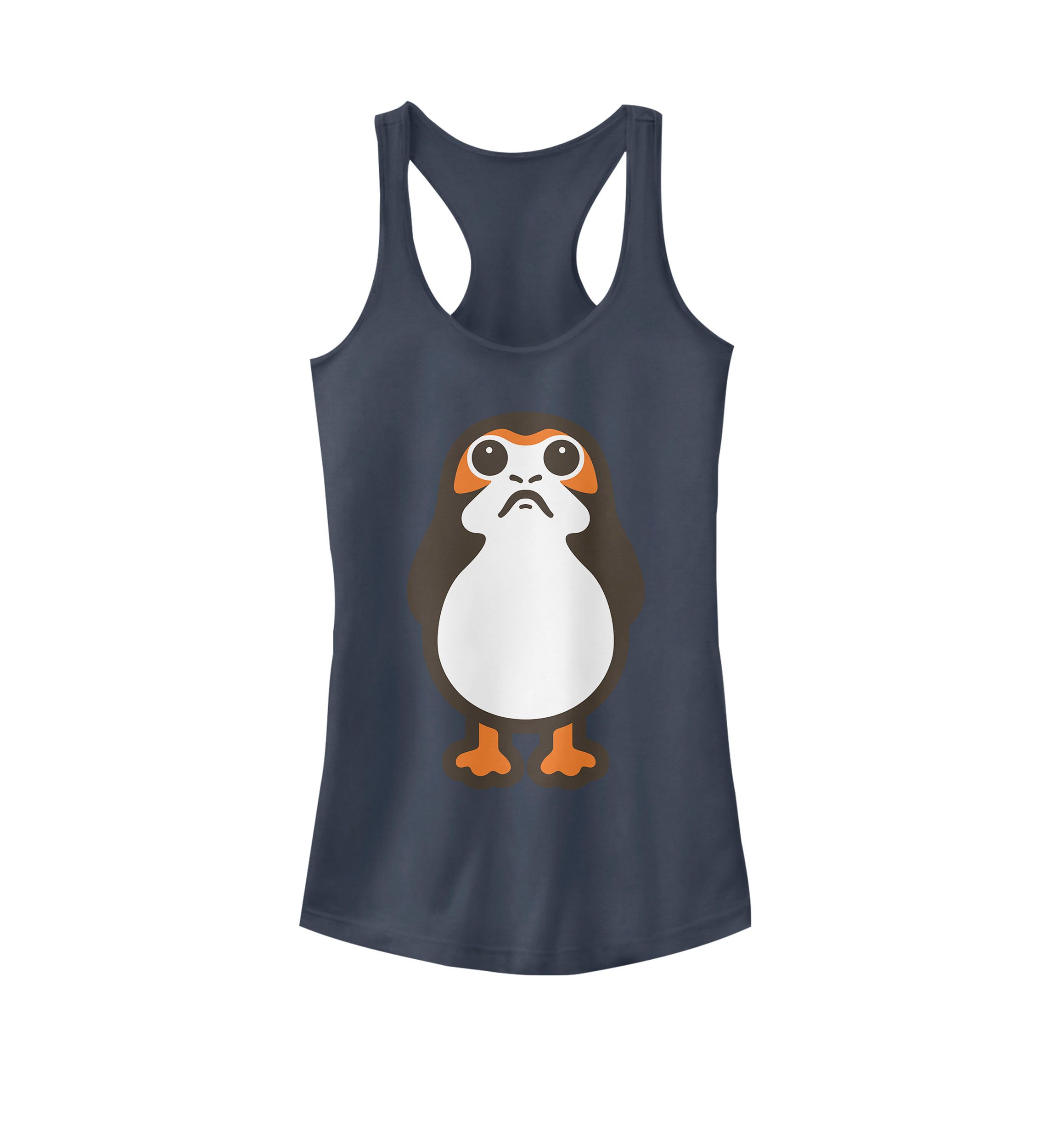 Last Jedi Porg Cute Cartoon Racerback Tank