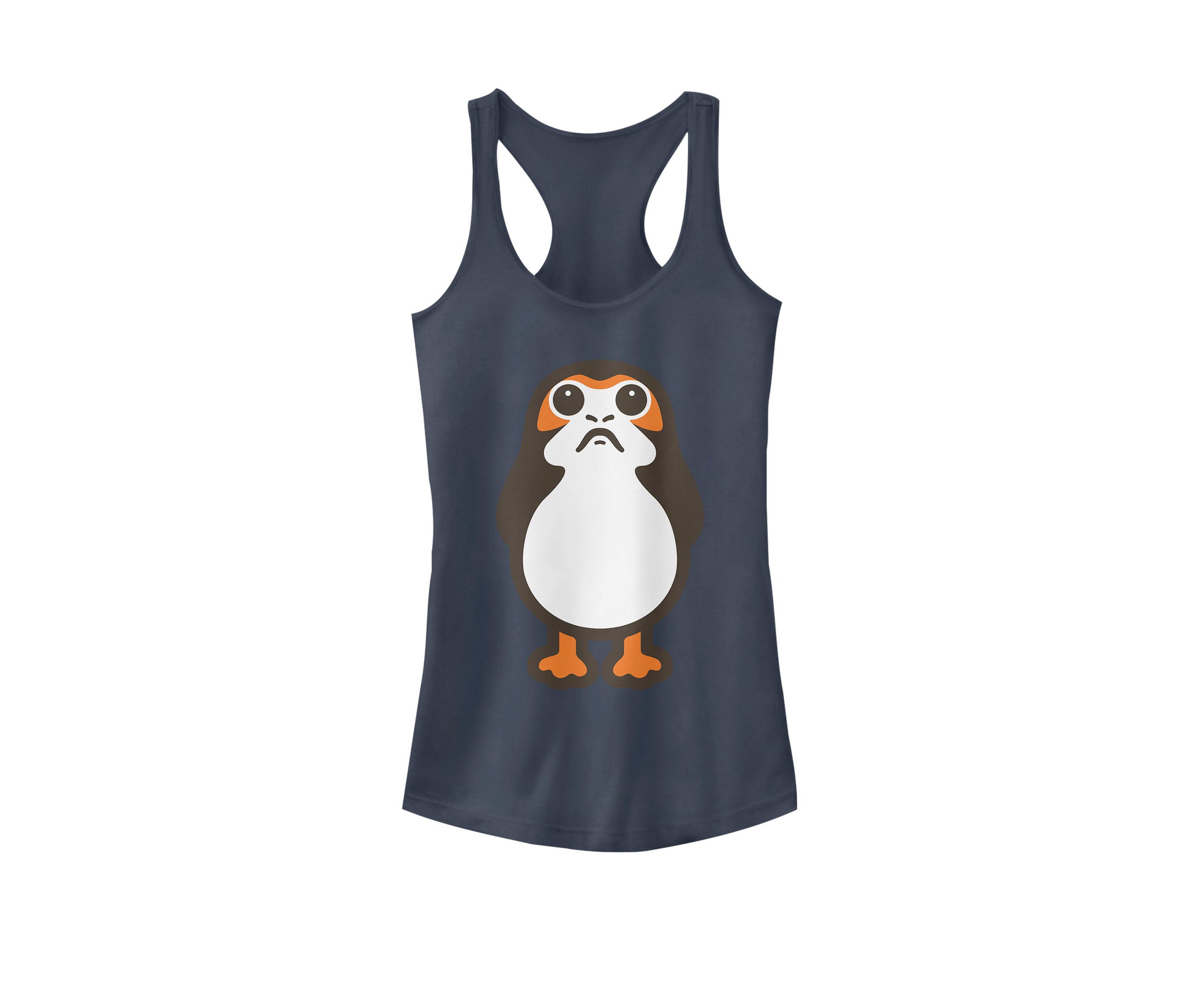 Last Jedi Porg Cute Cartoon Racerback Tank