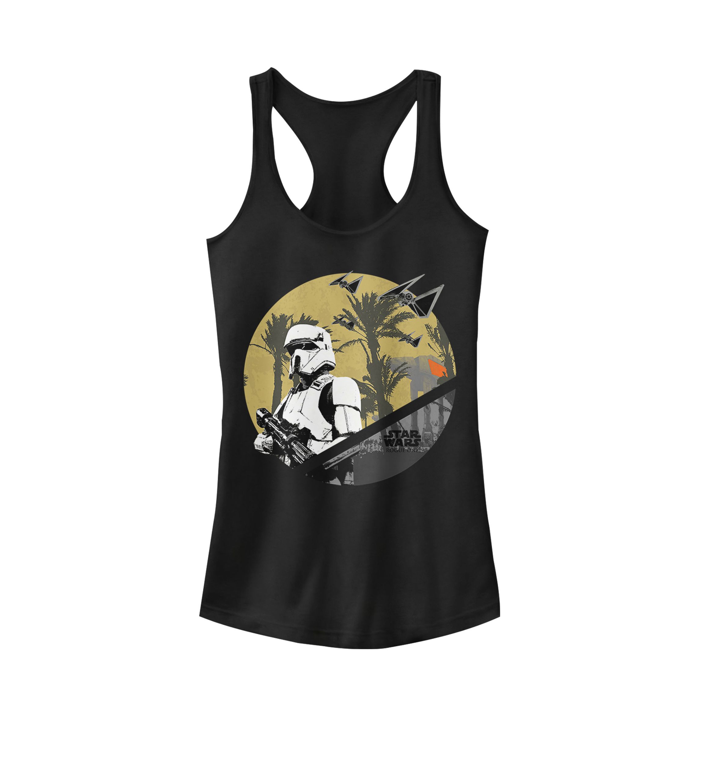 Womens Rogue One Shoretrooper Graphic Racerback Tank