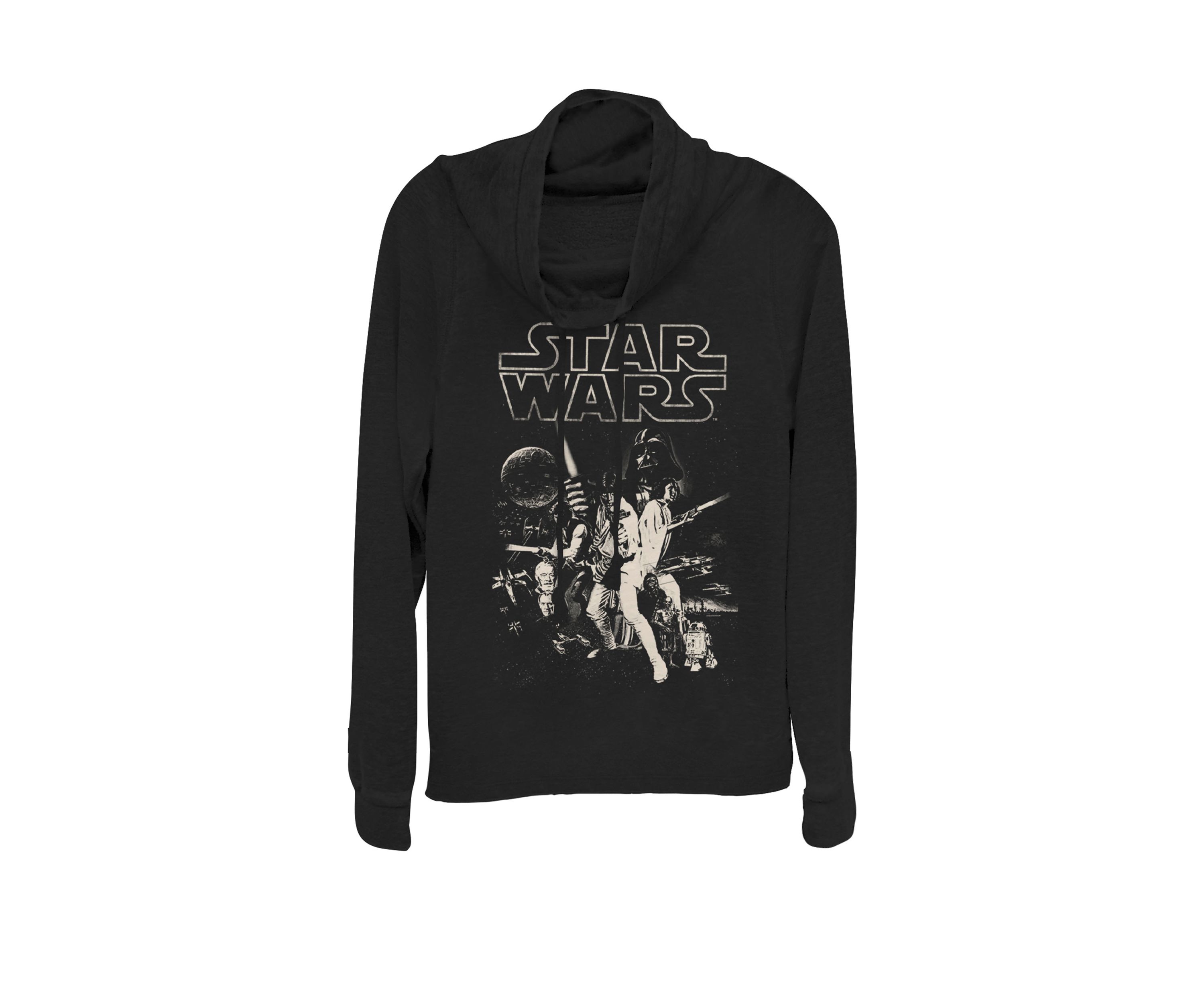 A New Hope Classic Group Poster Graphic Cowl Neck Pullover
