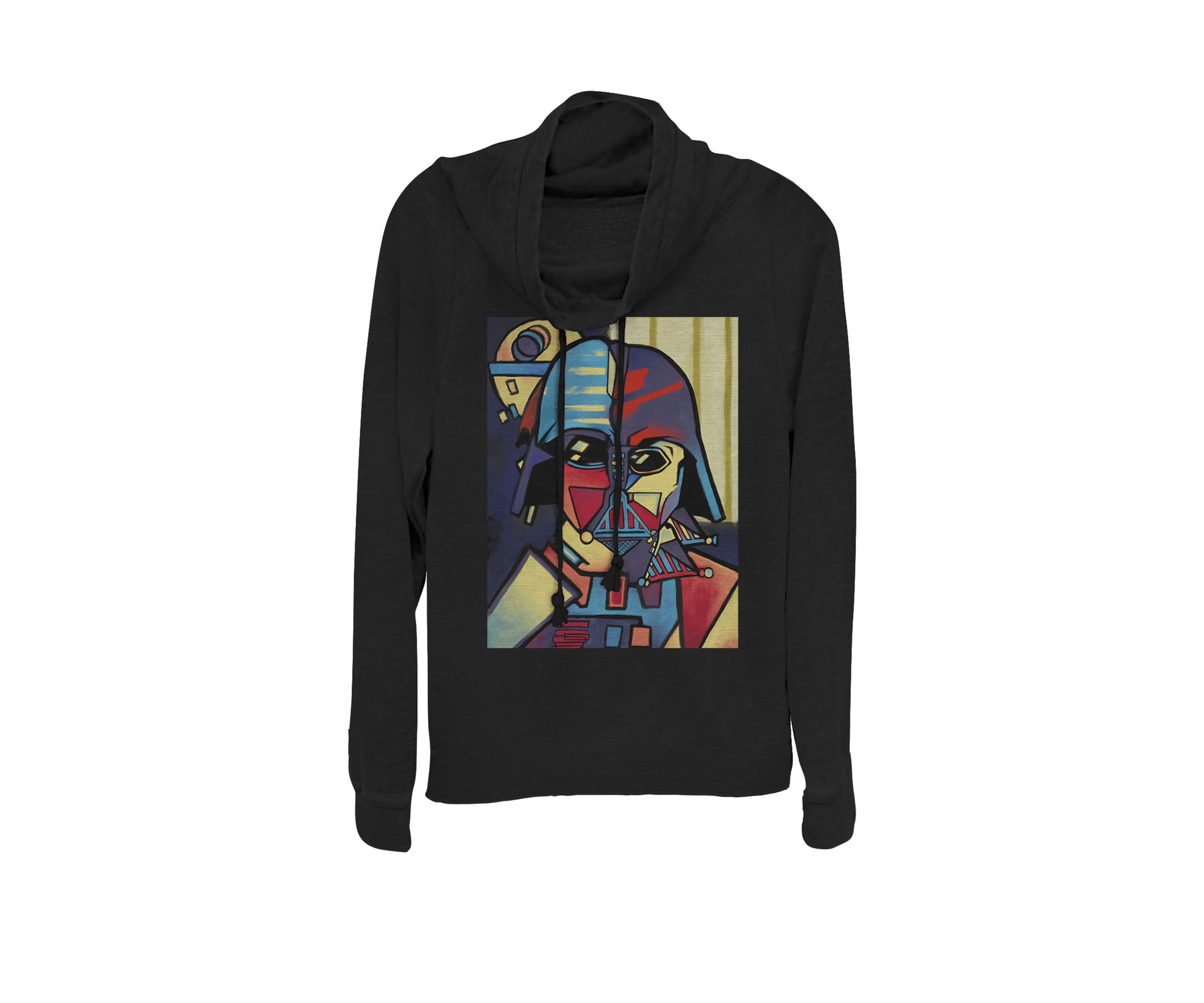 Darth Vader Picasso Cubism Helmet Cowl Neck Pullover