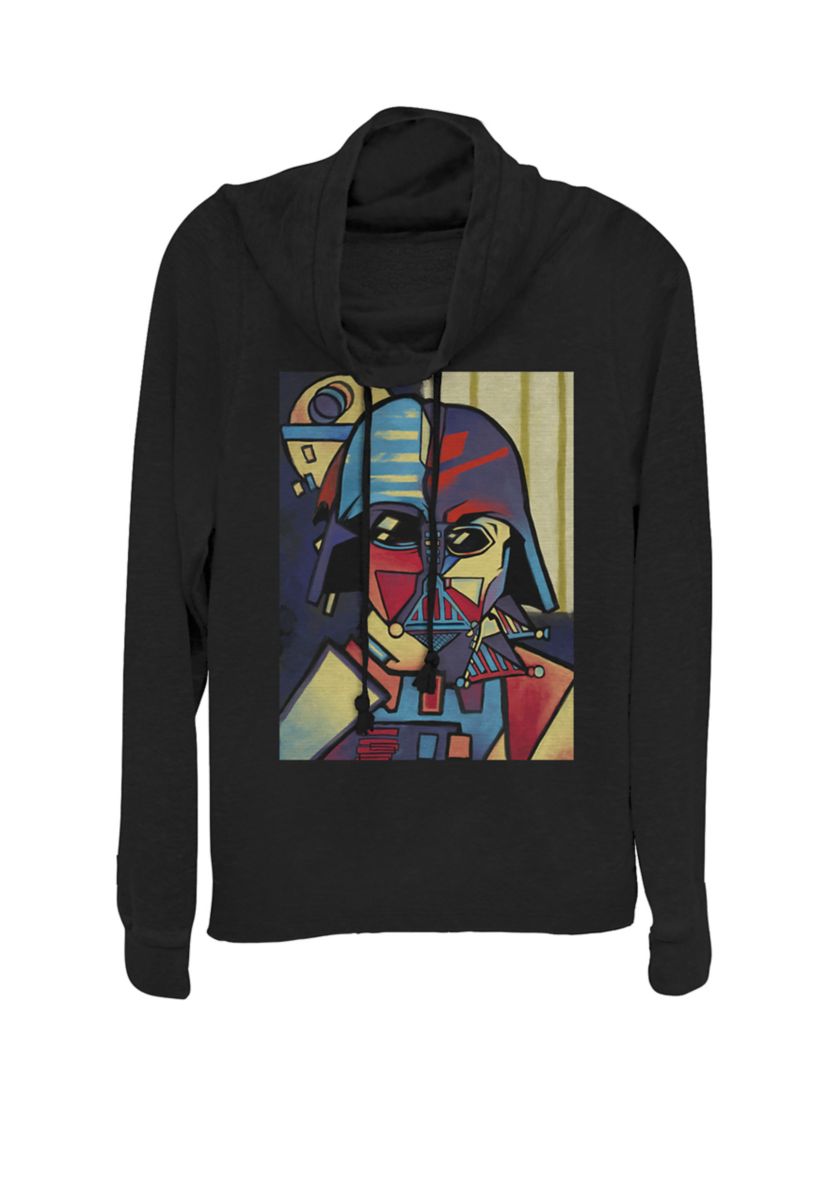 Darth Vader Picasso Cubism Helmet Cowl Neck Pullover