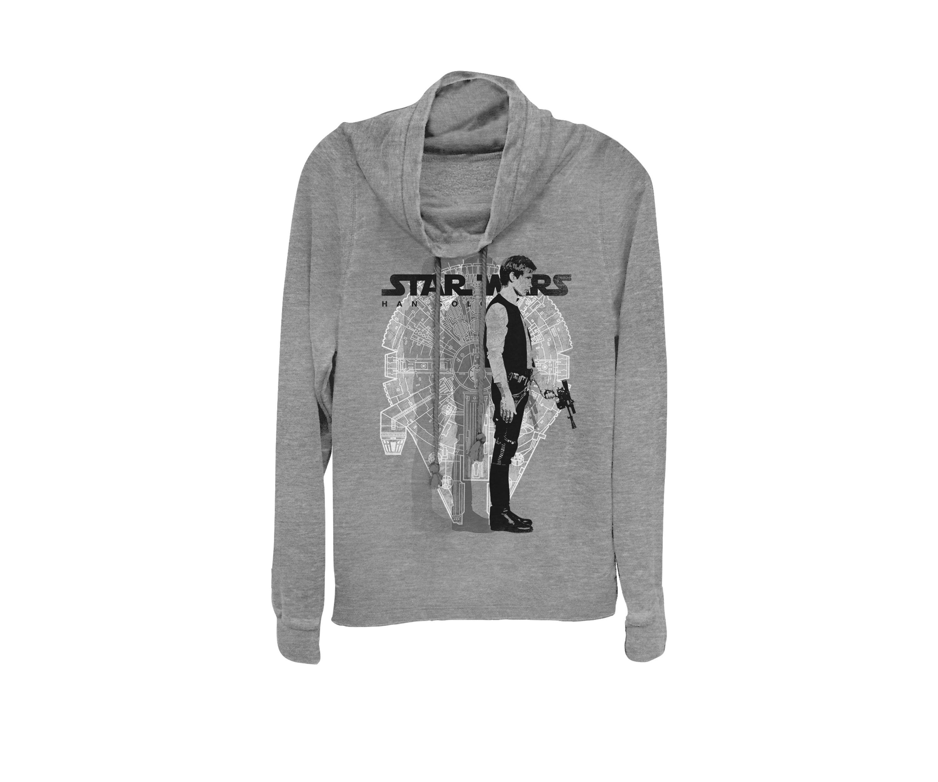 Han Solo Shadow Repeater Cowl Neck Pullover