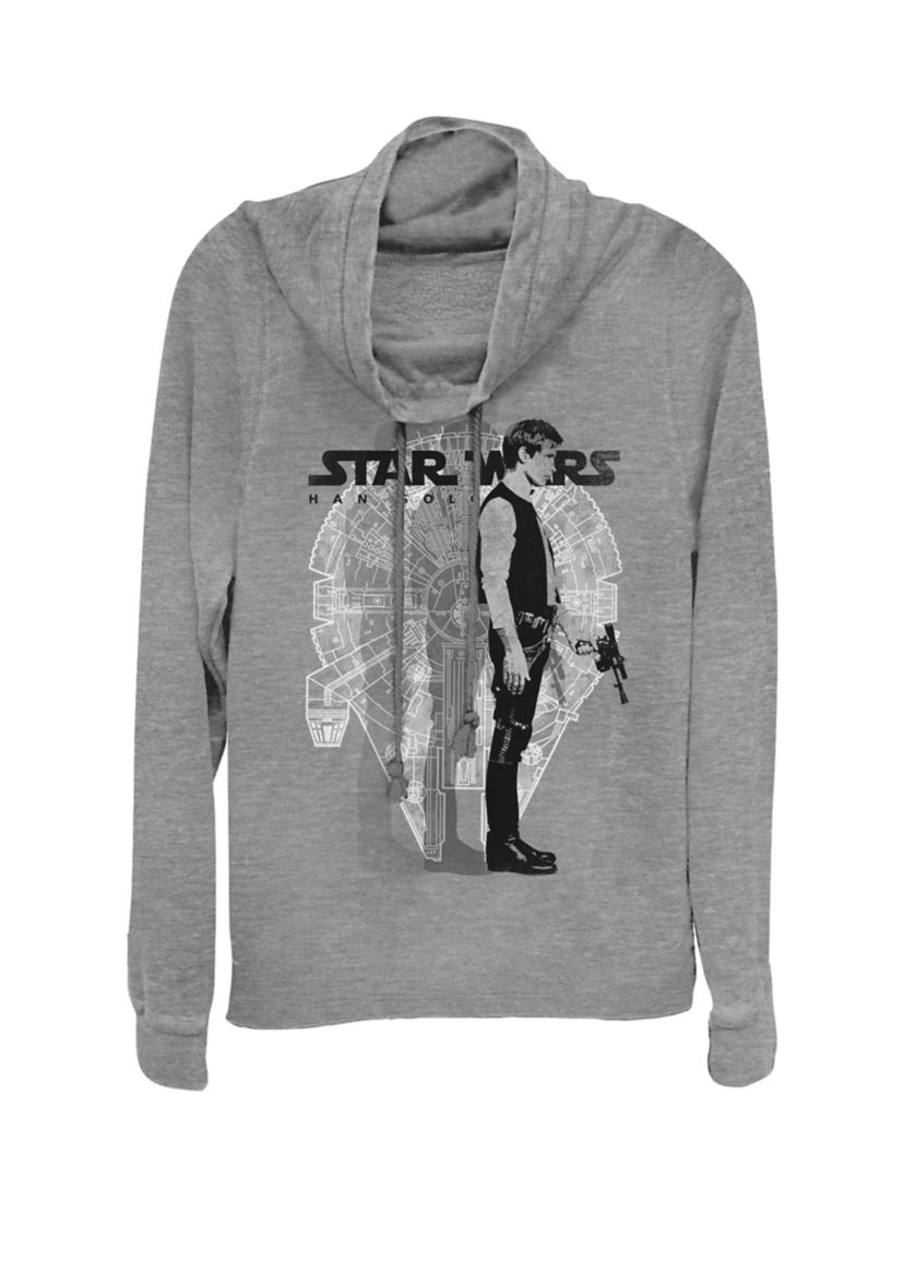 Han Solo Shadow Repeater Cowl Neck Pullover