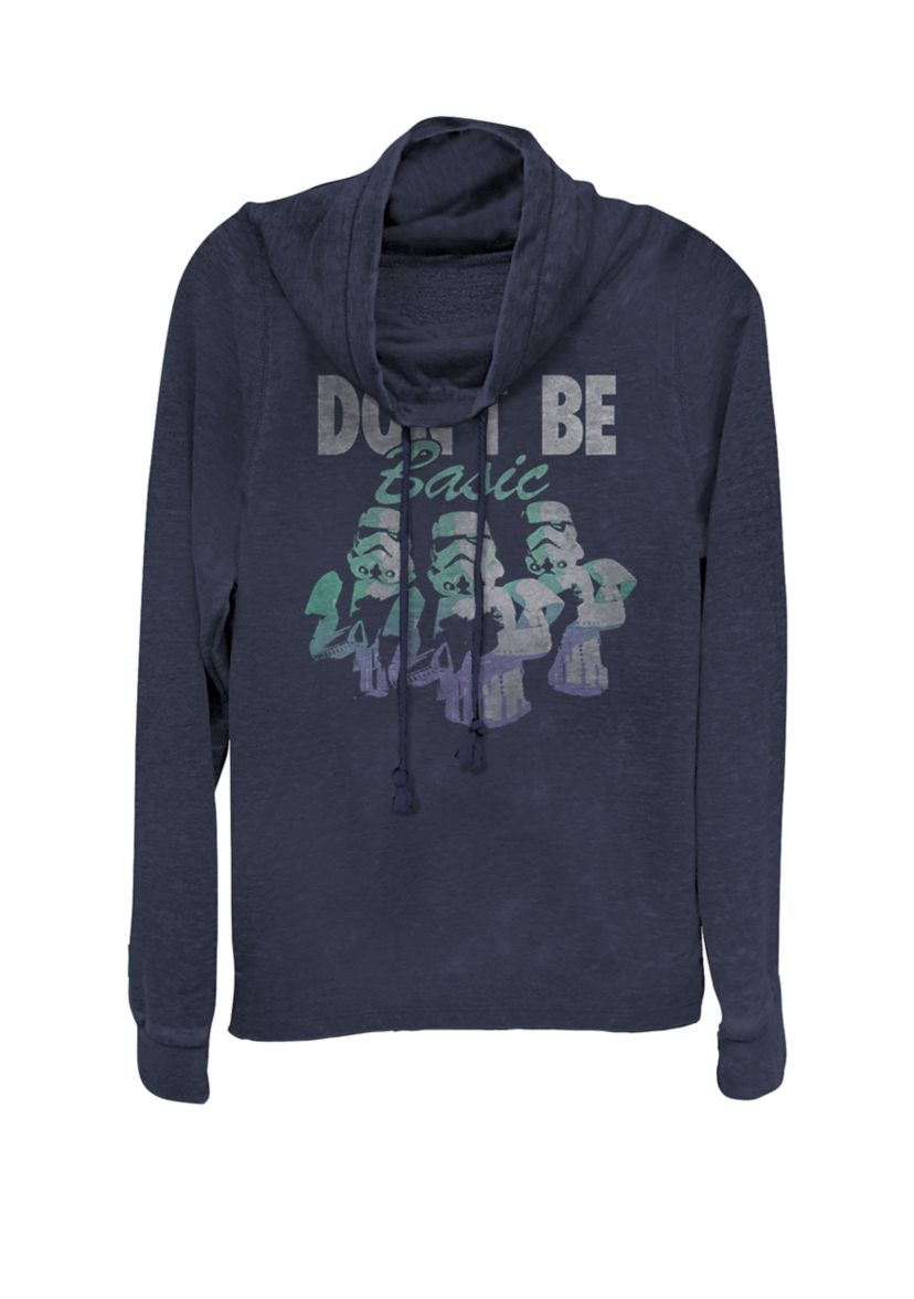 Stormtroopers Dont Be Basic Funny Cowl Neck Pullover