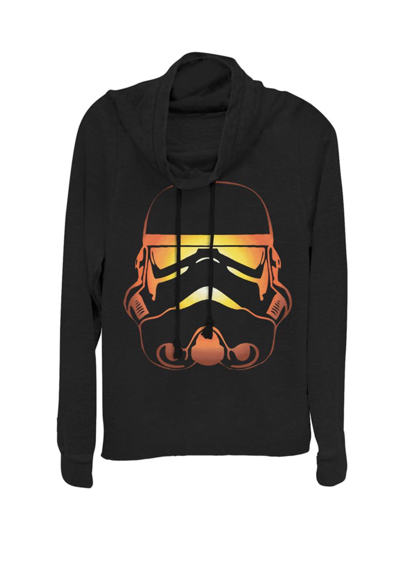 Stormtrooper Pumpkin Glow Cowl Neck Pullover