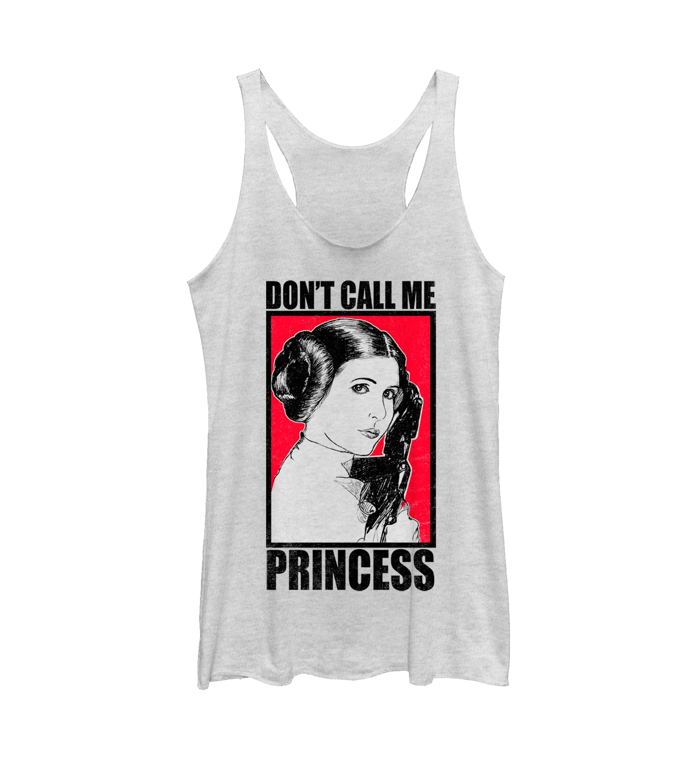 Juniors  No Princess Graphic Tank