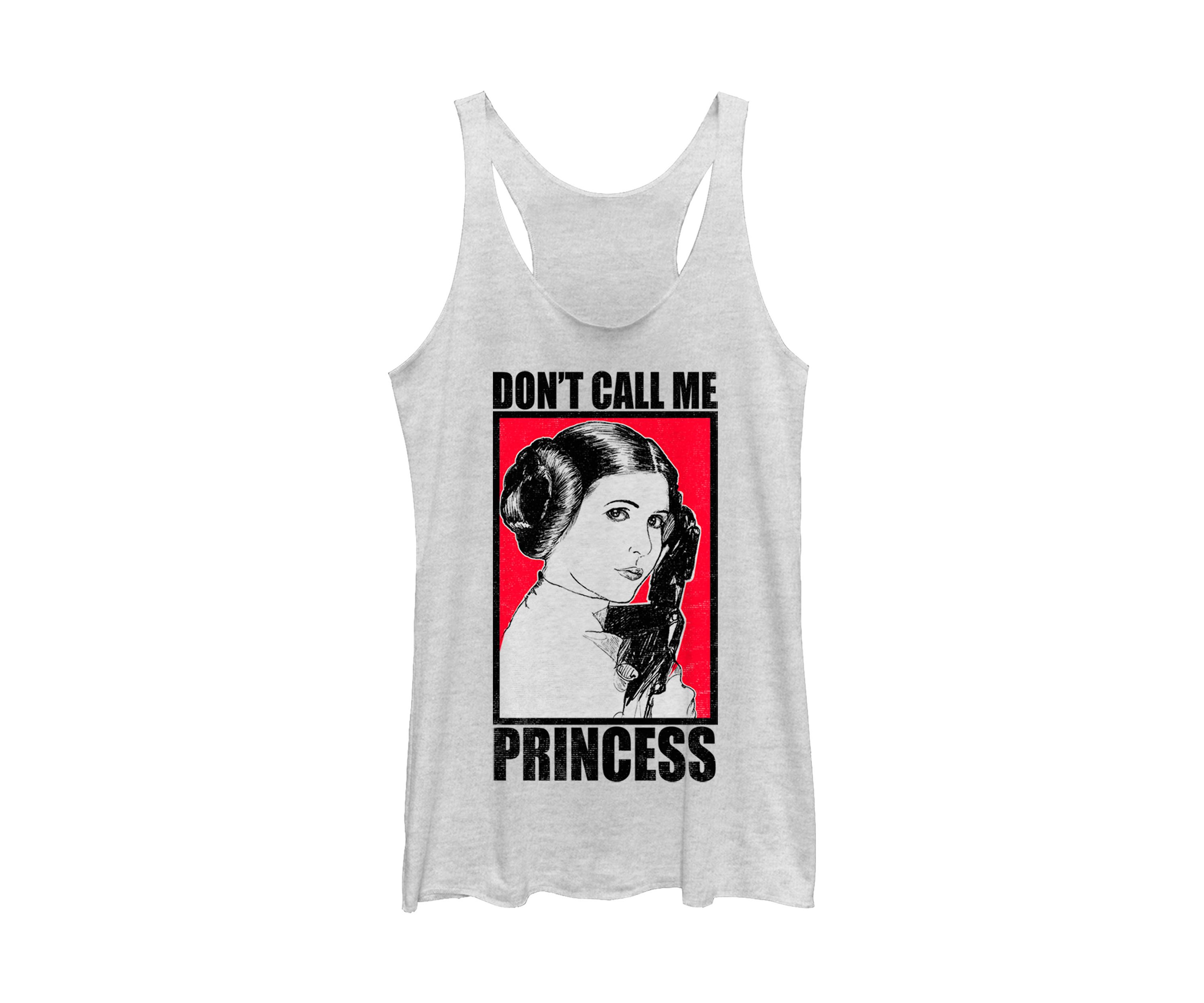 Juniors  No Princess Graphic Tank
