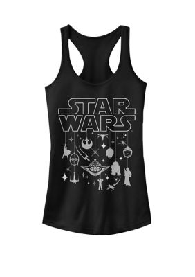 Star Wars Women's Holiday Silhouette Graphic Racerback Tank Top