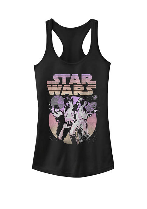 Star Wars® Womens Retro Gradient Group Poster Graphic