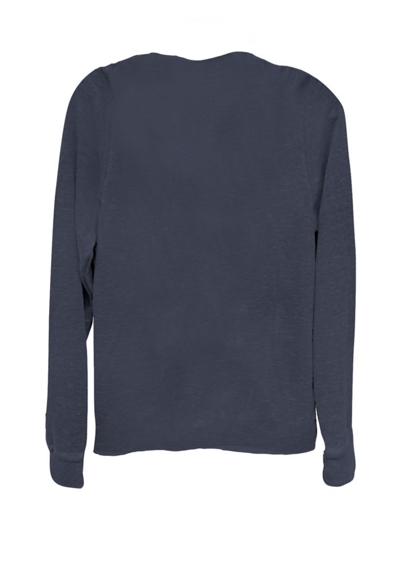 Tie Dye Logo Fill Graphic Cowl Neck Pullover