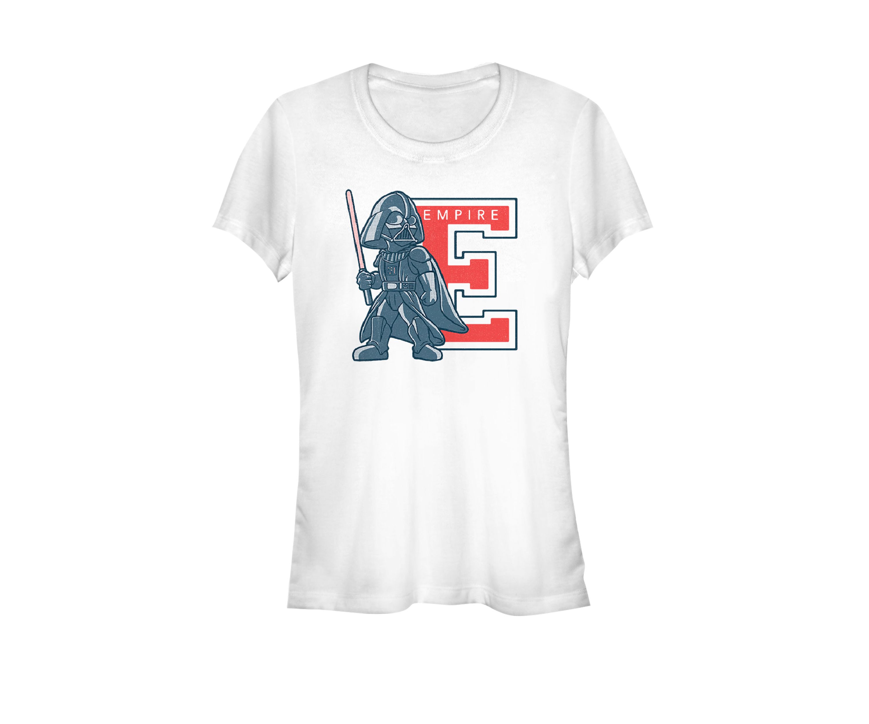 Darth Vader Empire Sluggers Cartoon Short Sleeve Graphic T-Shirt