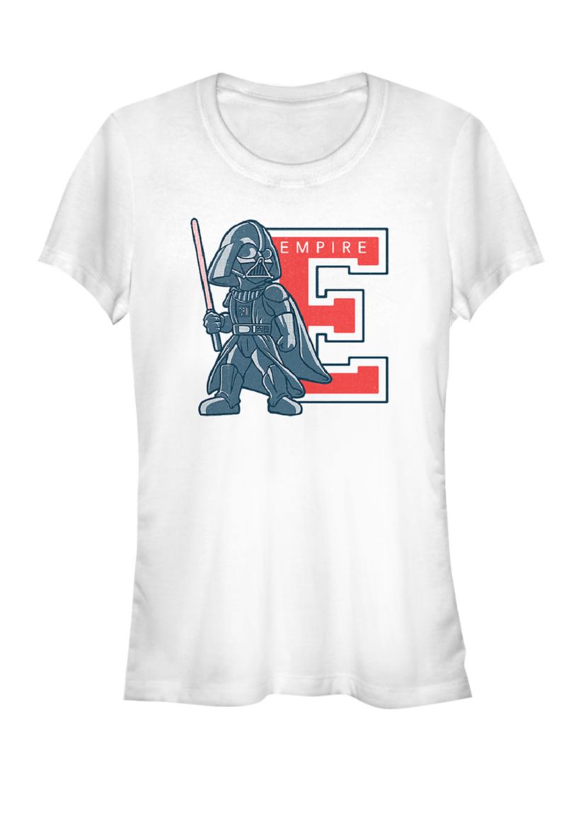 Darth Vader Empire Sluggers Cartoon Short Sleeve Graphic T-Shirt